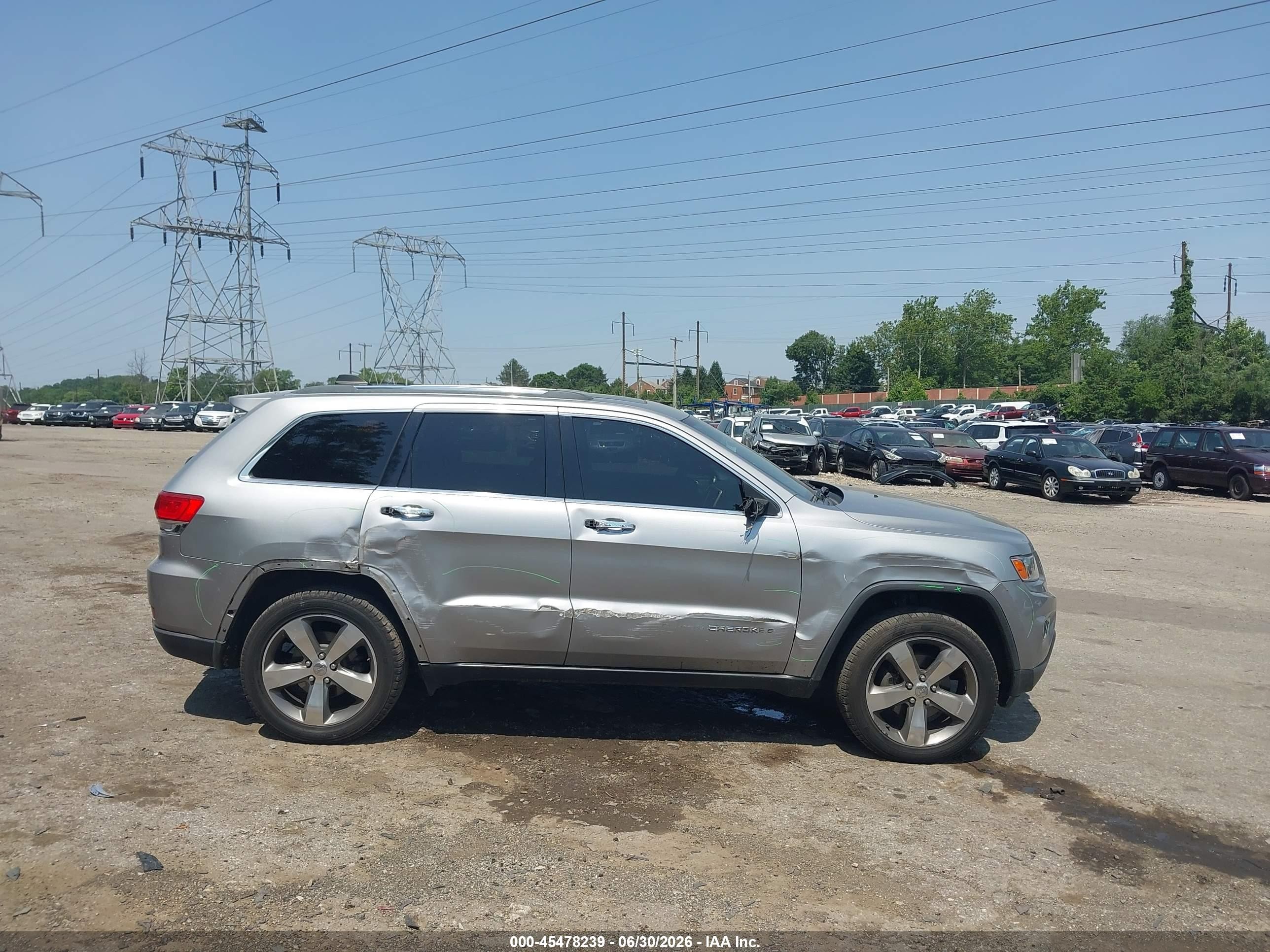 2014 Jeep Grand Cherokee Limited Gray vin: 1C4RJFBG0EC363986