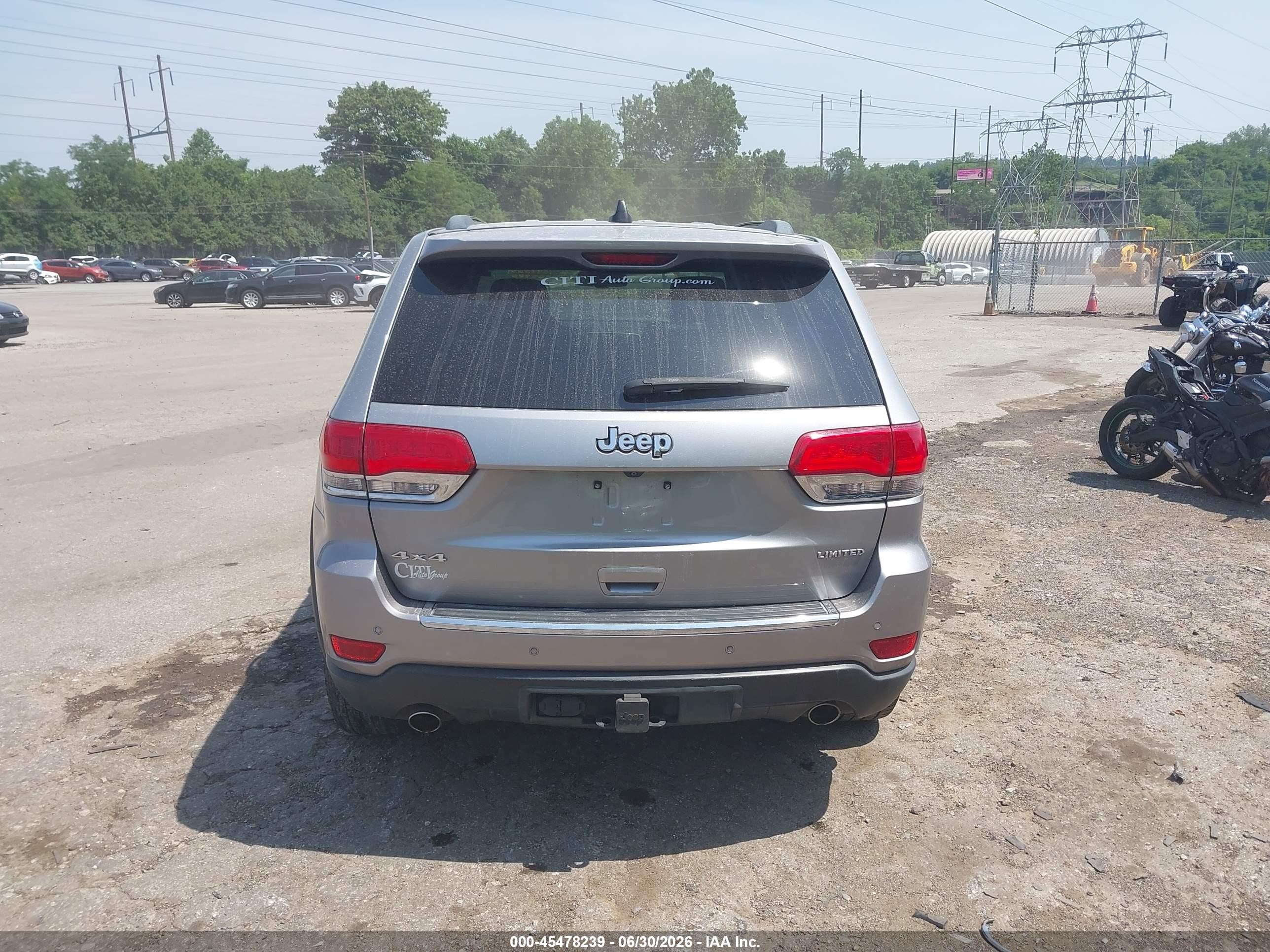2014 Jeep Grand Cherokee Limited Gray vin: 1C4RJFBG0EC363986
