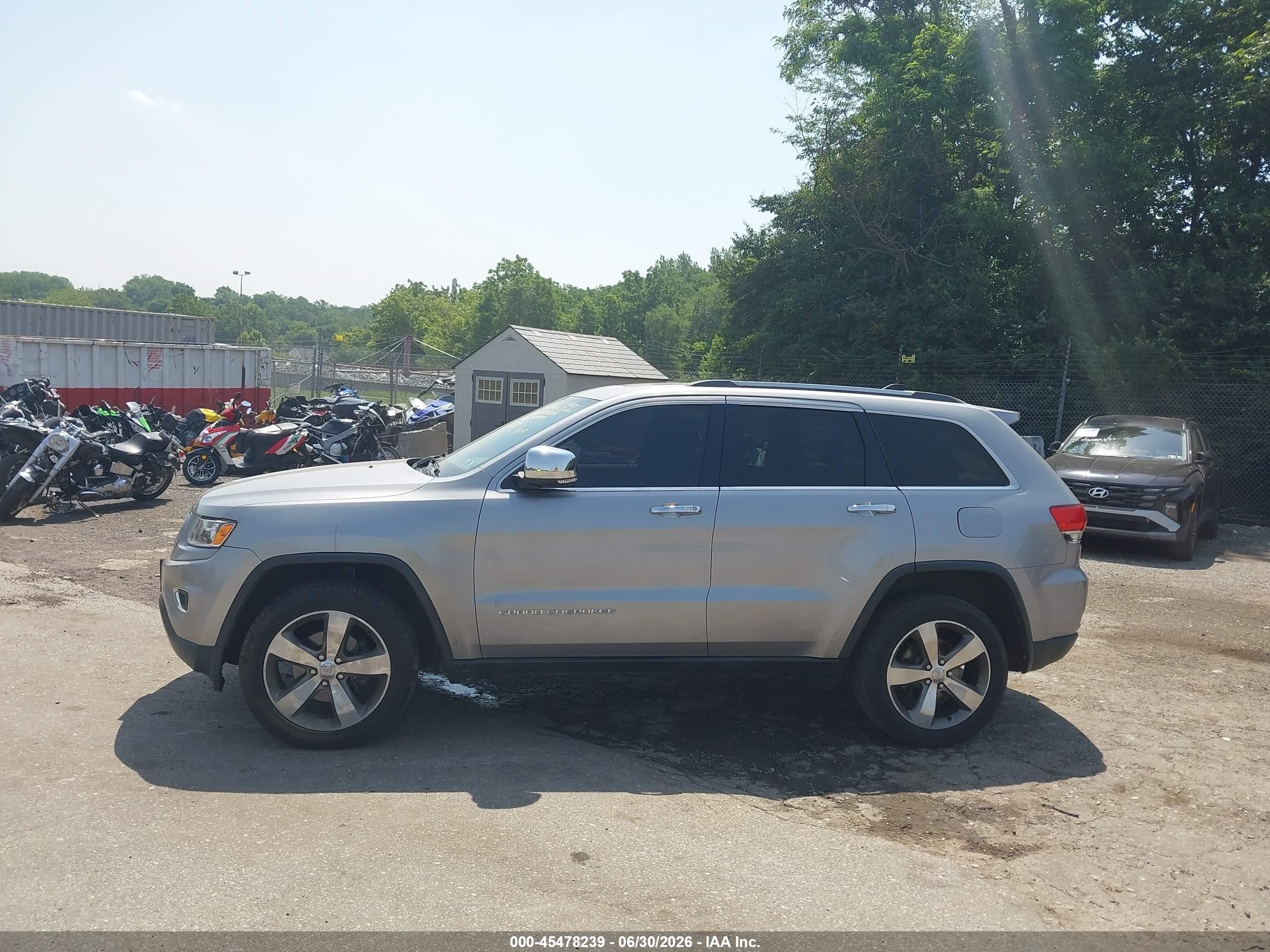 2014 Jeep Grand Cherokee Limited Gray vin: 1C4RJFBG0EC363986
