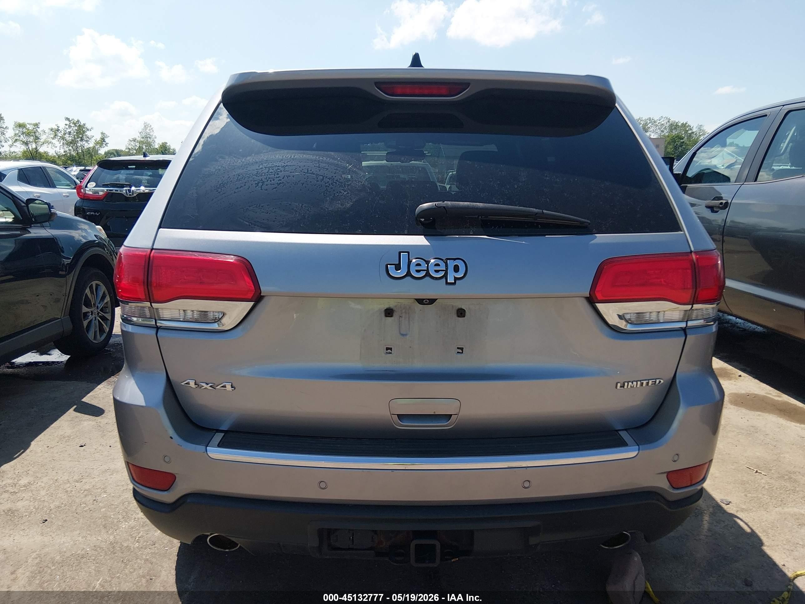 2014 Jeep Grand Cherokee Limited Silver vin: 1C4RJFBG0EC365785