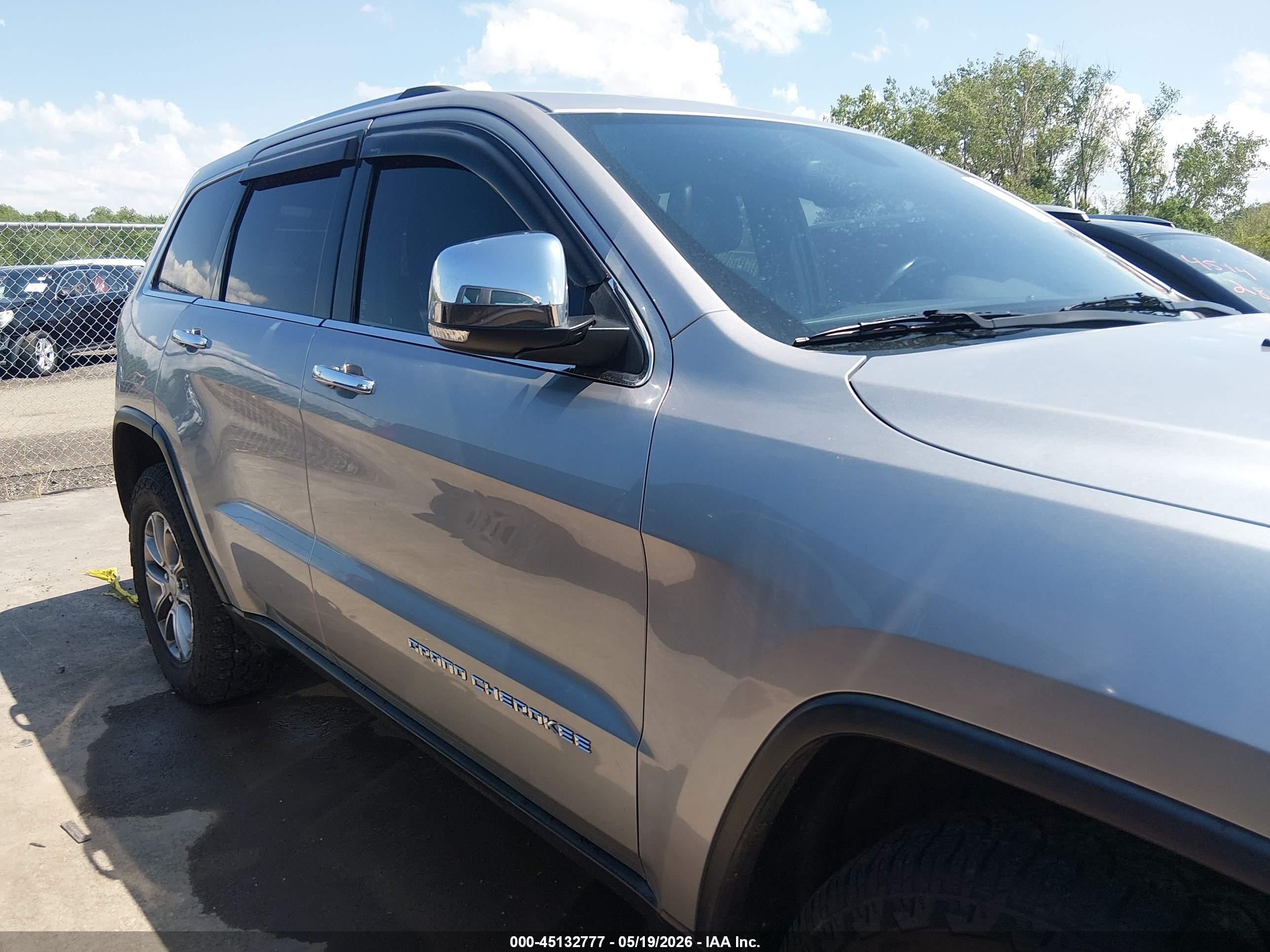 2014 Jeep Grand Cherokee Limited Silver vin: 1C4RJFBG0EC365785