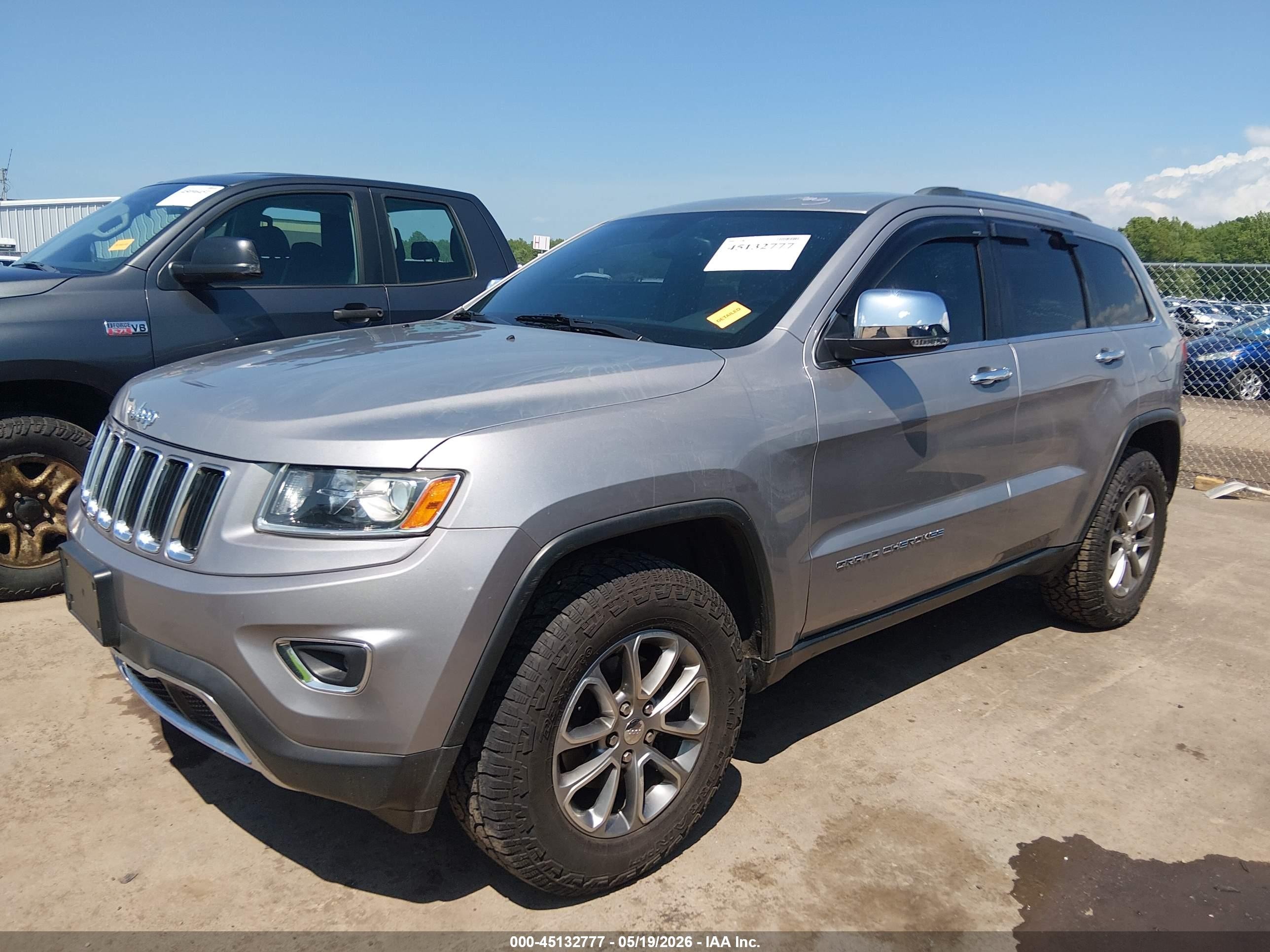 2014 Jeep Grand Cherokee Limited Silver vin: 1C4RJFBG0EC365785