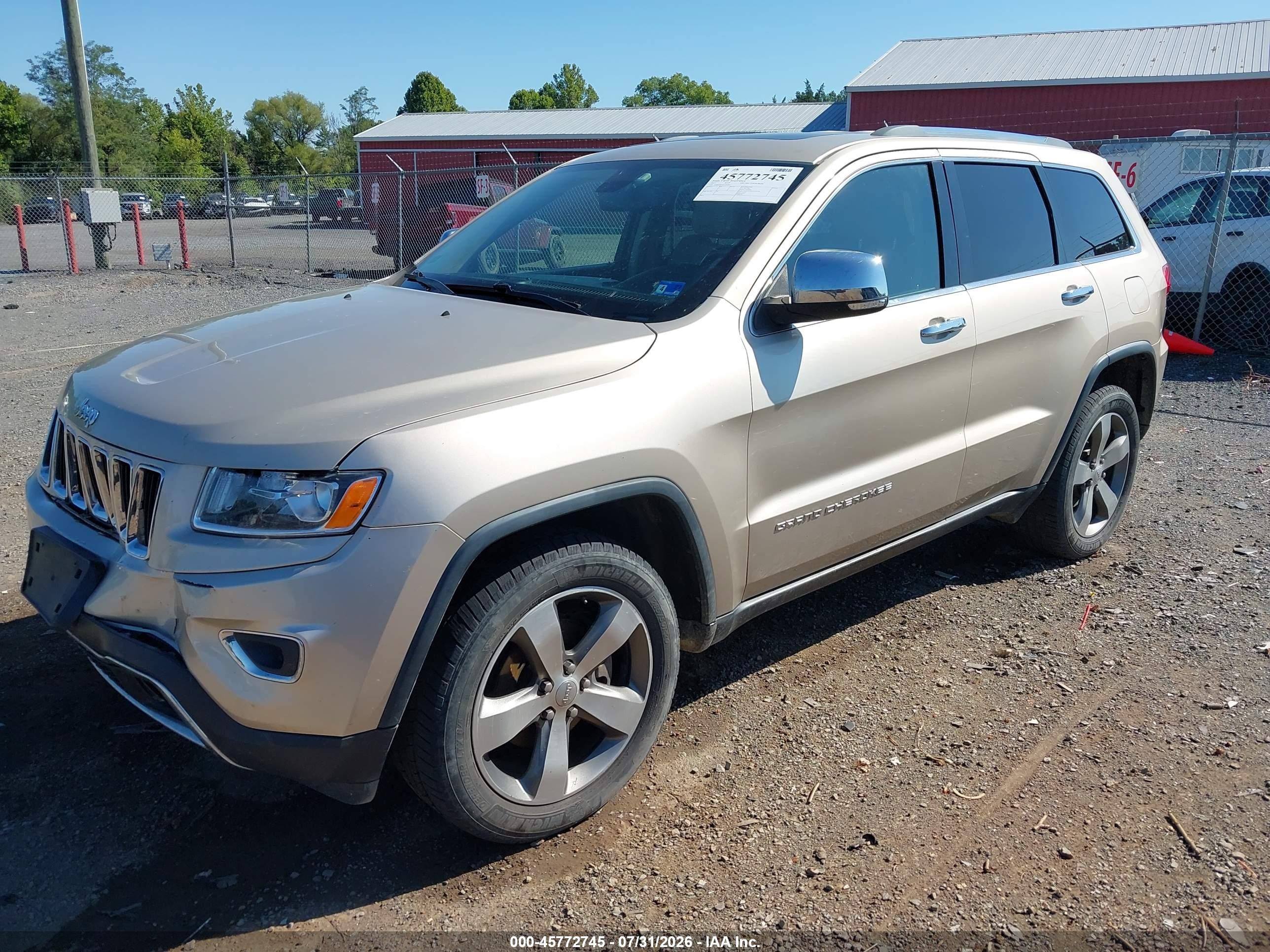 2014 Jeep Grand Cherokee Limited Gold vin: 1C4RJFBG0EC365852