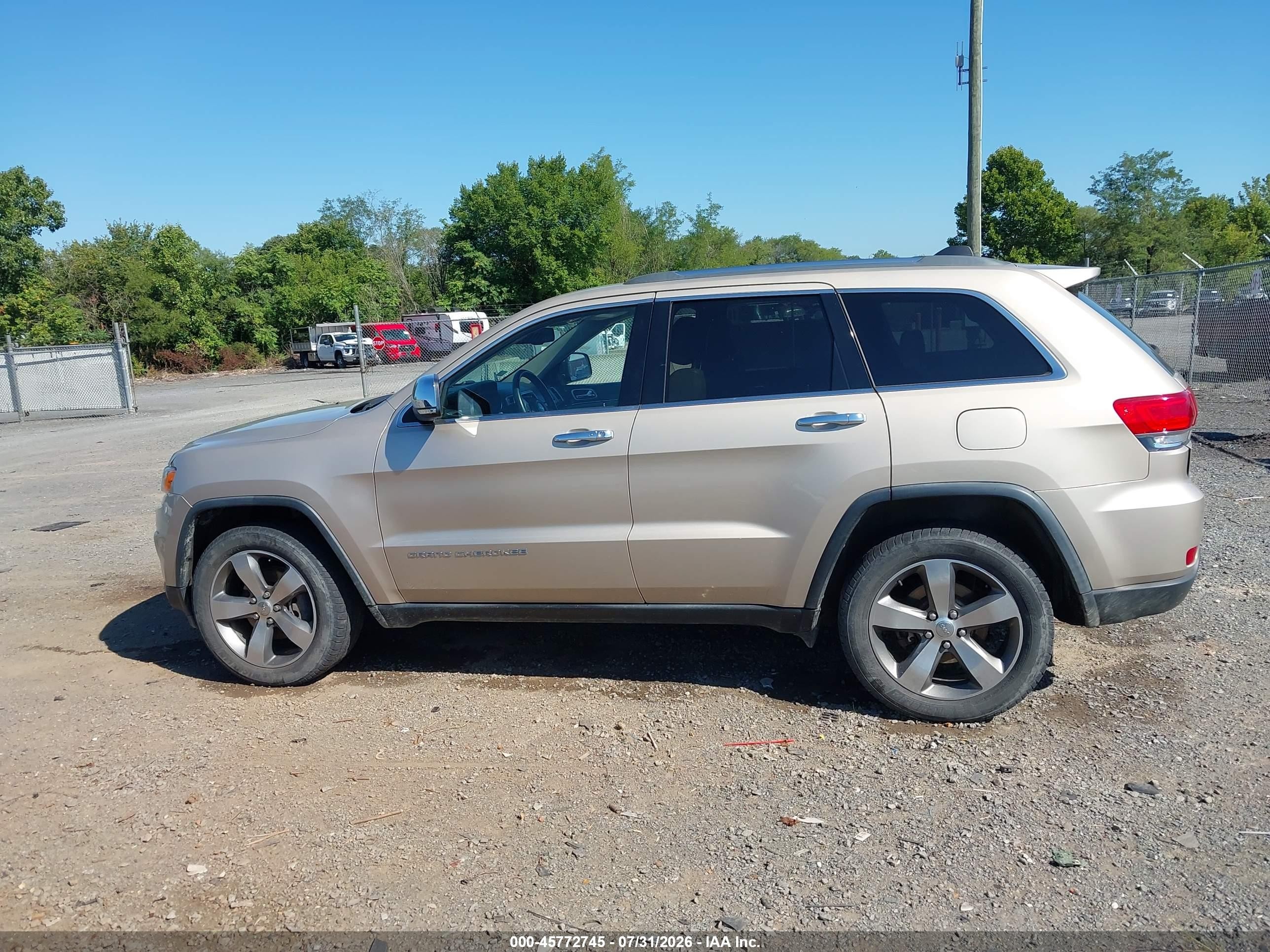 2014 Jeep Grand Cherokee Limited Gold vin: 1C4RJFBG0EC365852