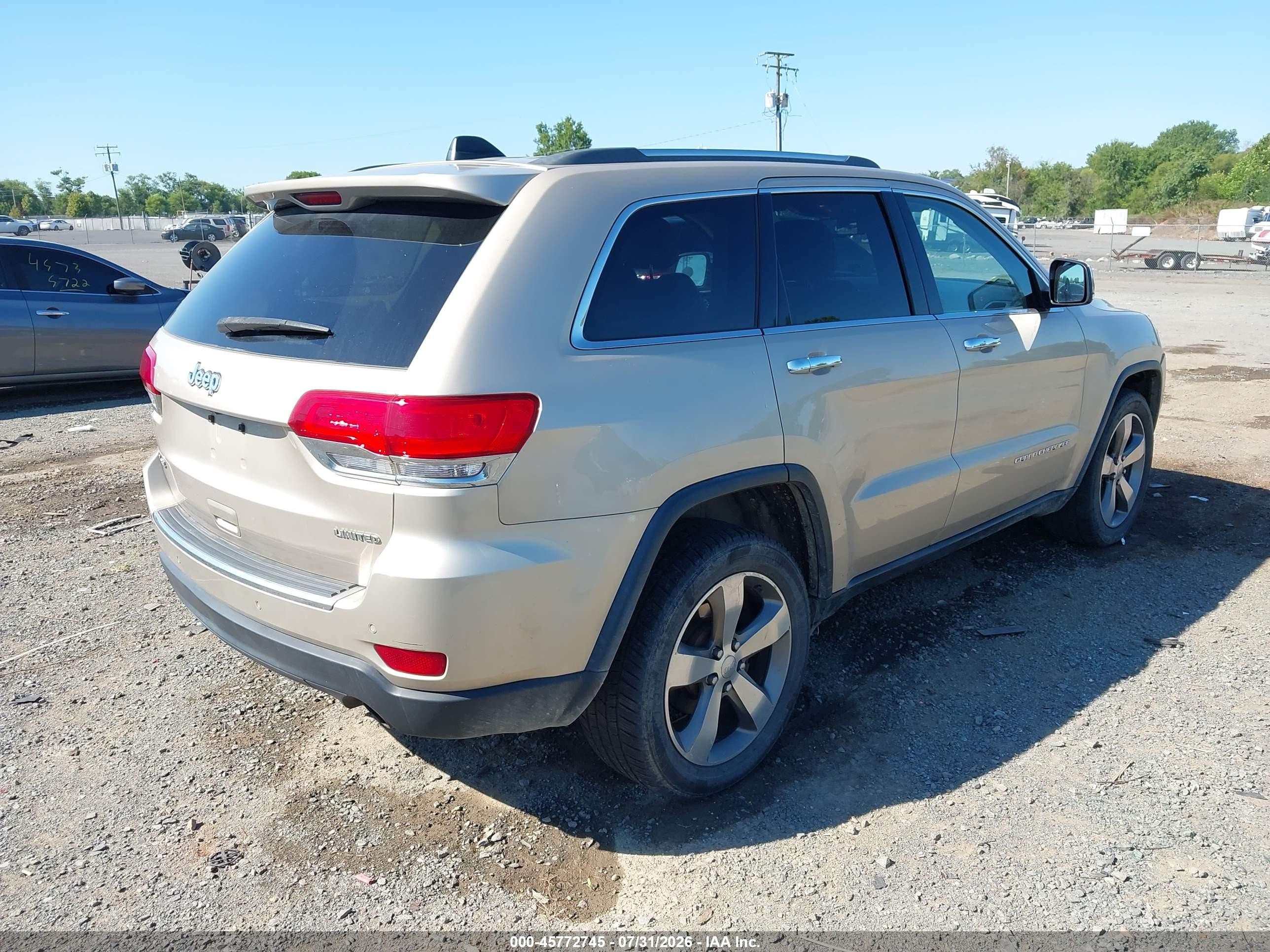 2014 Jeep Grand Cherokee Limited Gold vin: 1C4RJFBG0EC365852