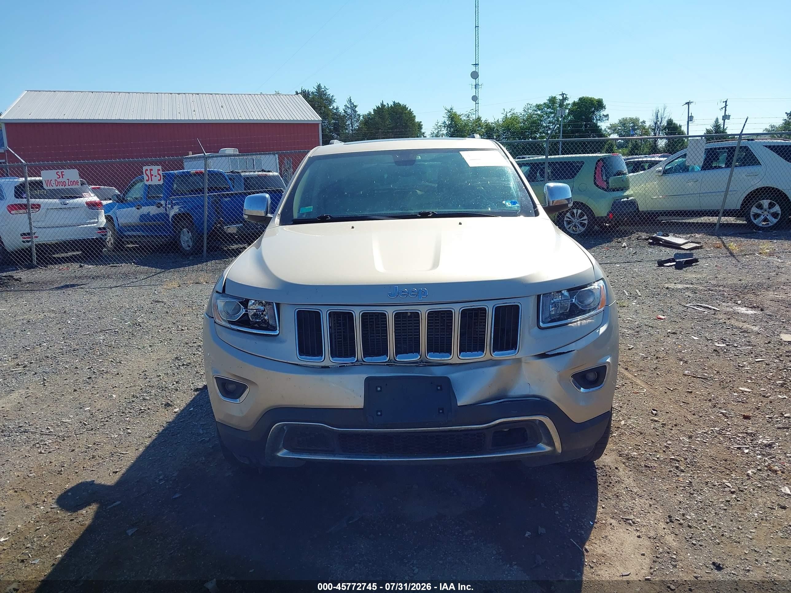 2014 Jeep Grand Cherokee Limited Gold vin: 1C4RJFBG0EC365852