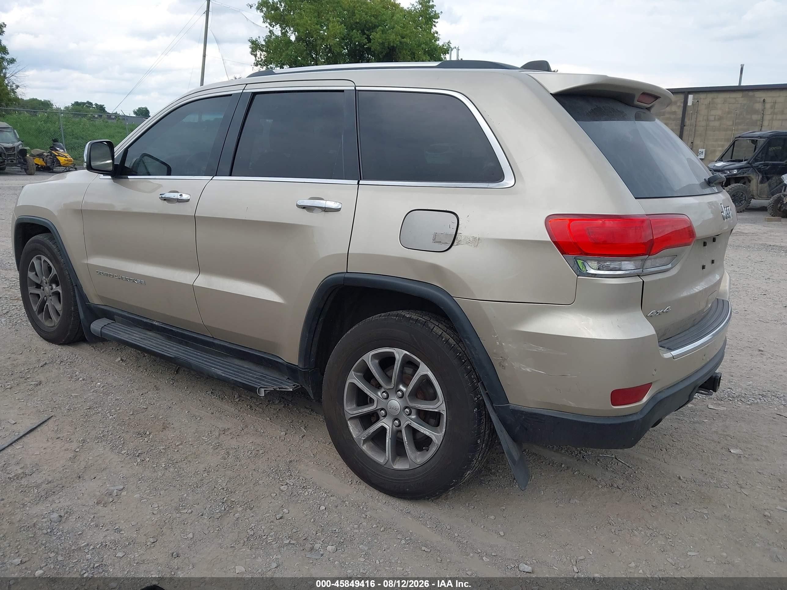 2014 Jeep Grand Cherokee Limited Tan vin: 1C4RJFBG0EC377208
