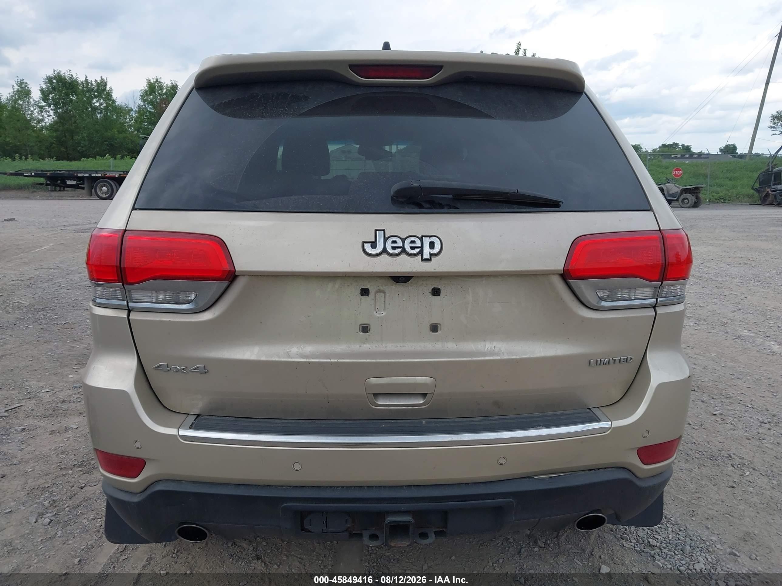 2014 Jeep Grand Cherokee Limited Tan vin: 1C4RJFBG0EC377208