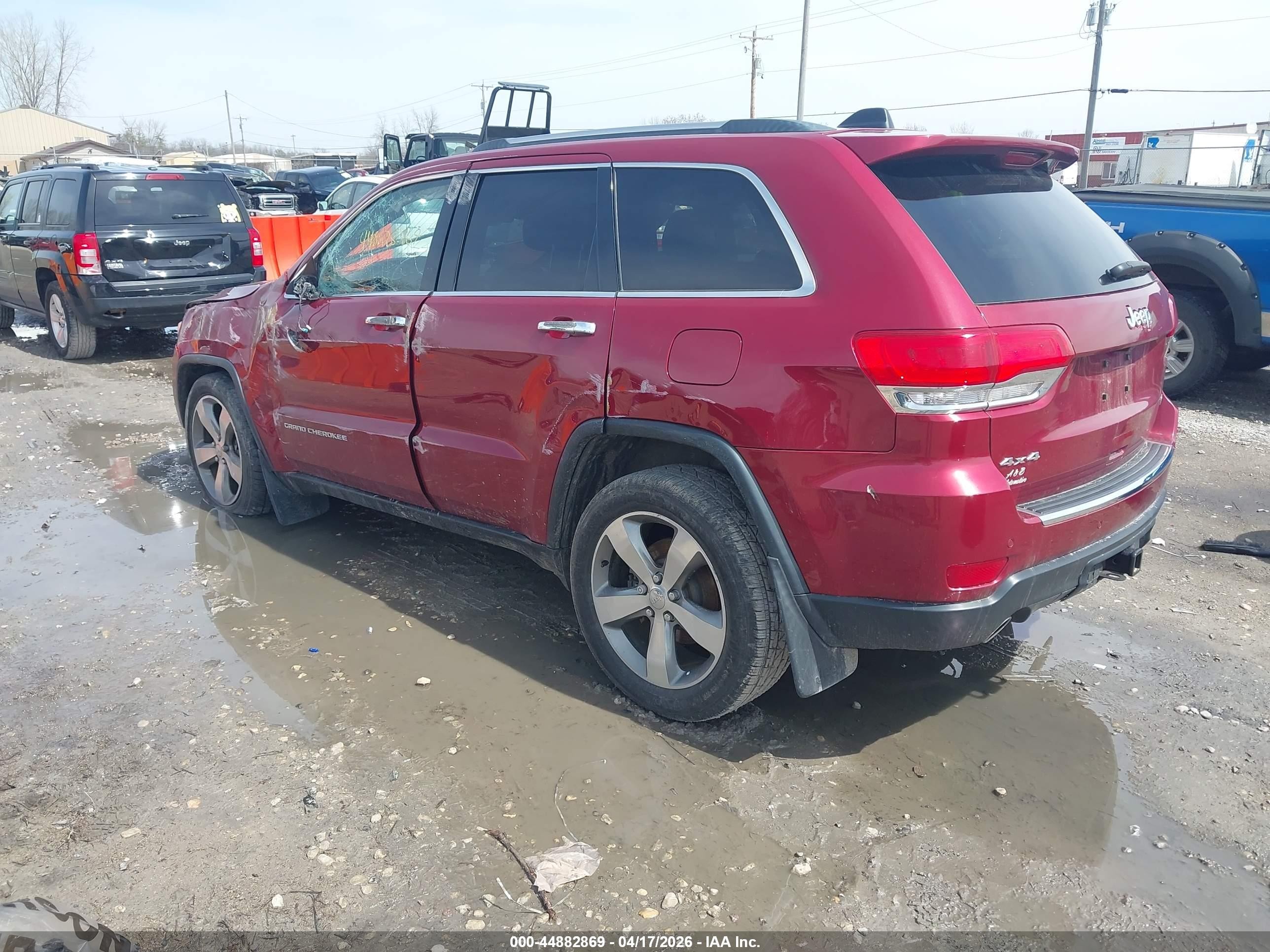 2014 Jeep Grand Cherokee Limited Бордовый vin: 1C4RJFBG0EC440484