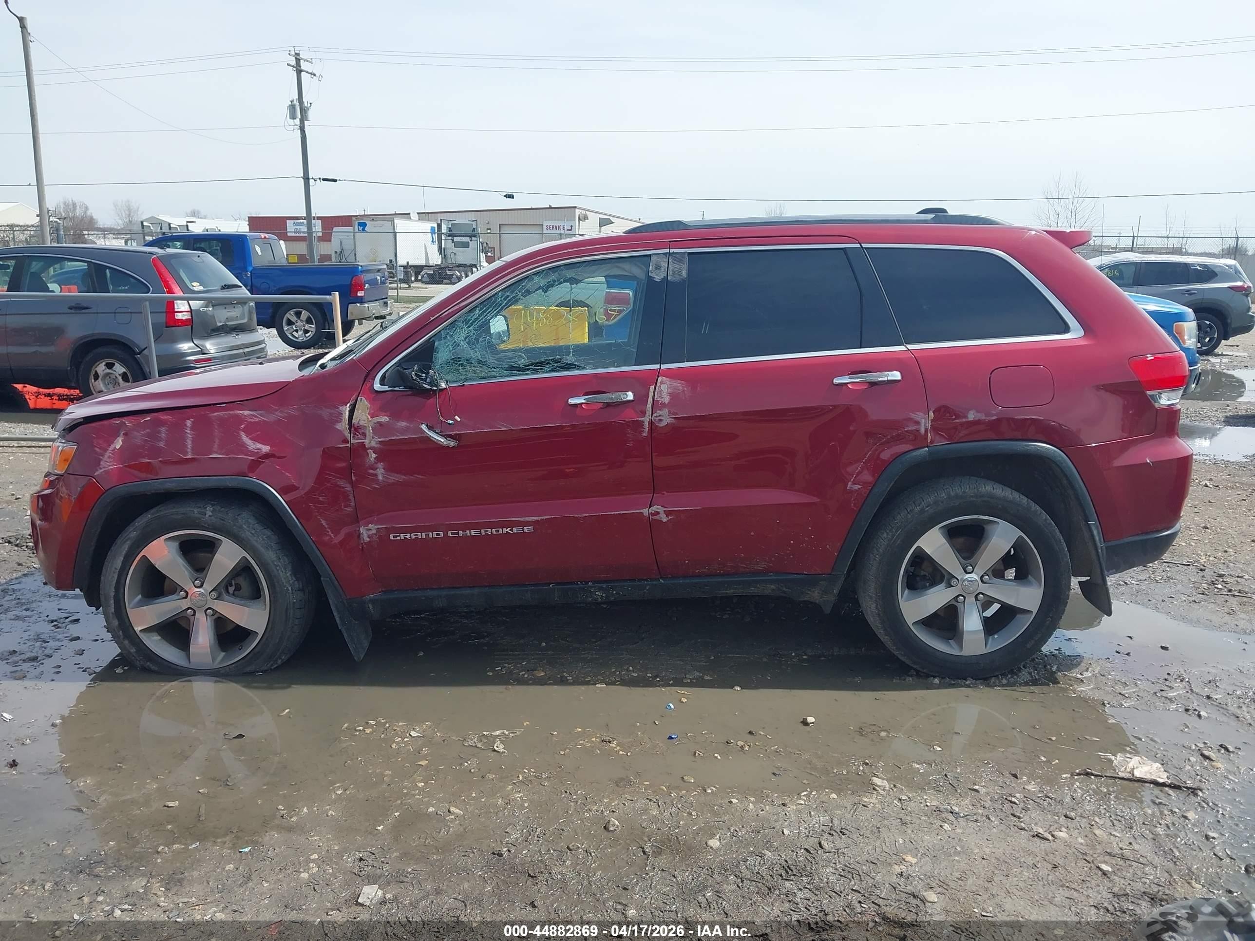 2014 Jeep Grand Cherokee Limited Бордовый vin: 1C4RJFBG0EC440484