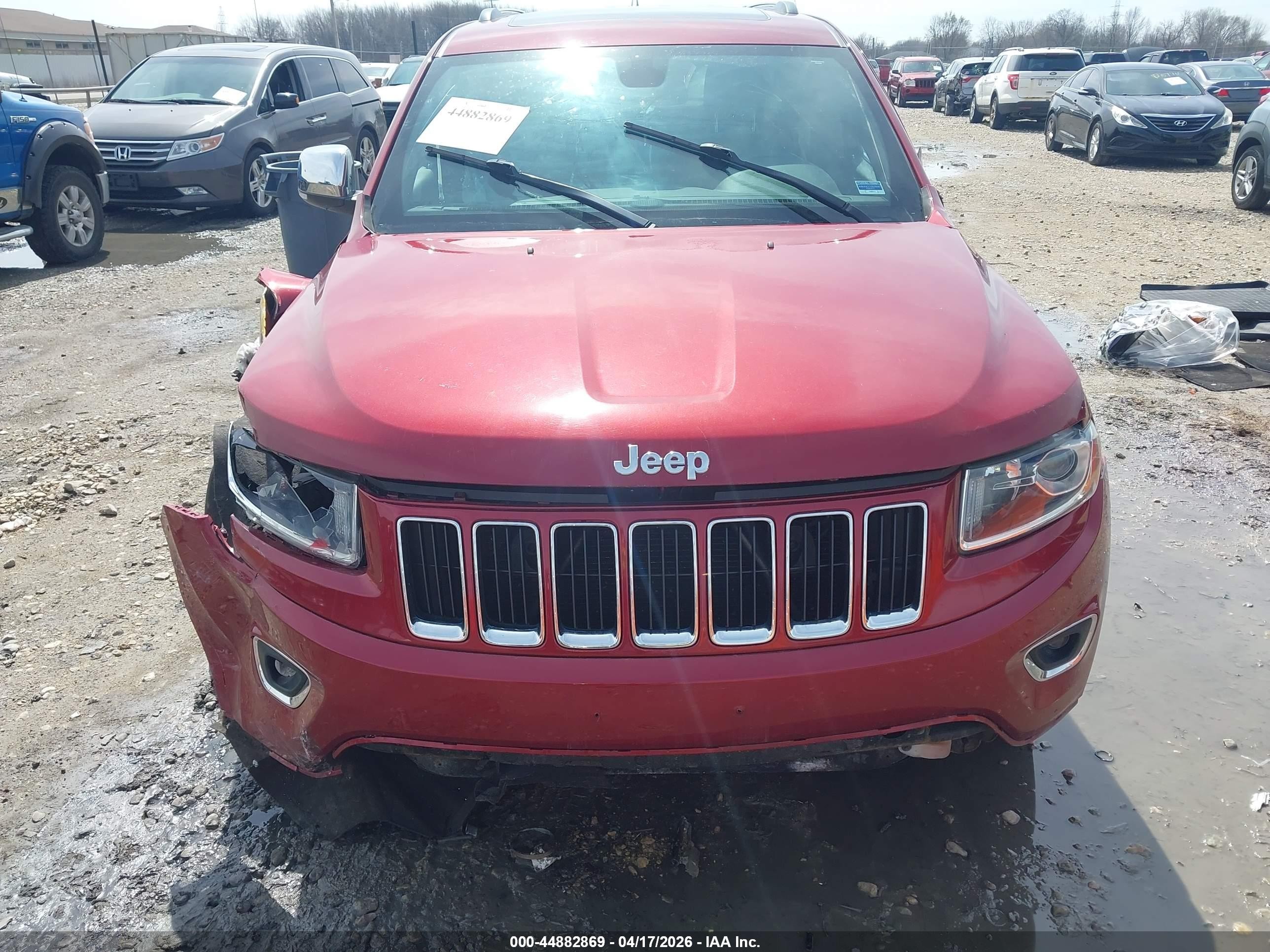 2014 Jeep Grand Cherokee Limited Бордовый vin: 1C4RJFBG0EC440484