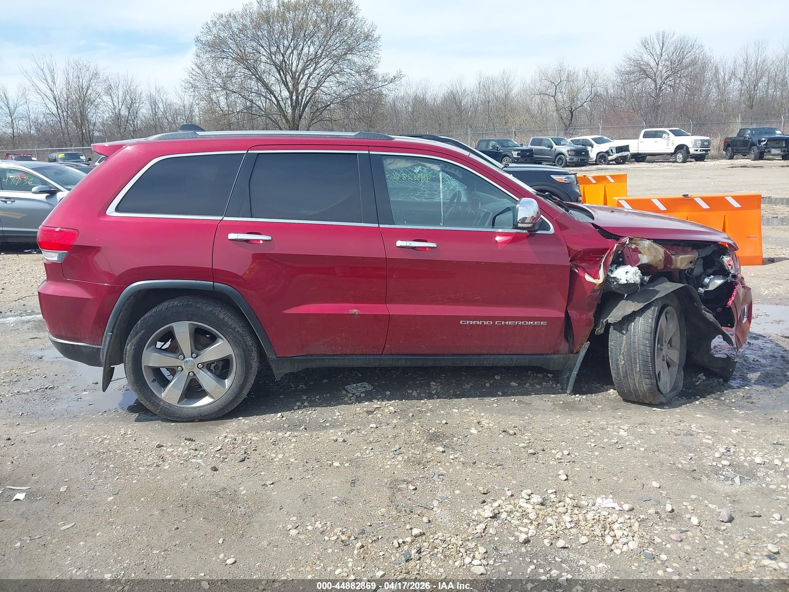 2014 Jeep Grand Cherokee Limited Бордовый vin: 1C4RJFBG0EC440484