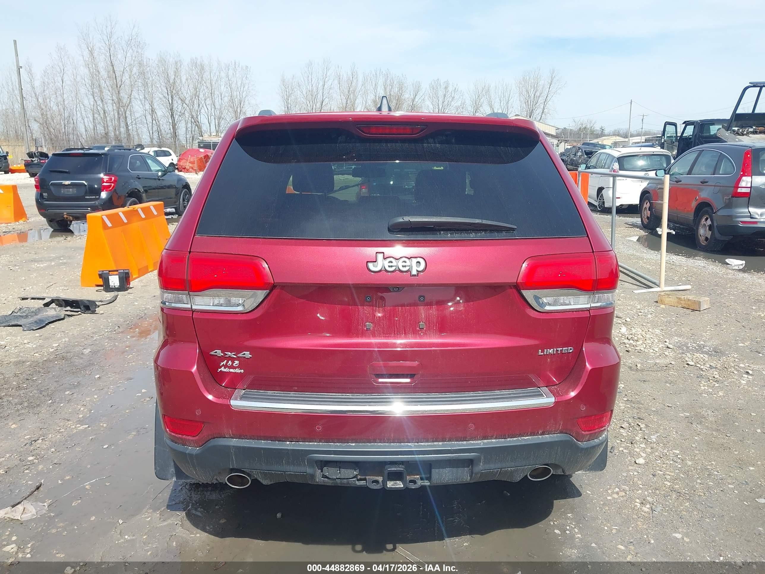 2014 Jeep Grand Cherokee Limited Бордовый vin: 1C4RJFBG0EC440484