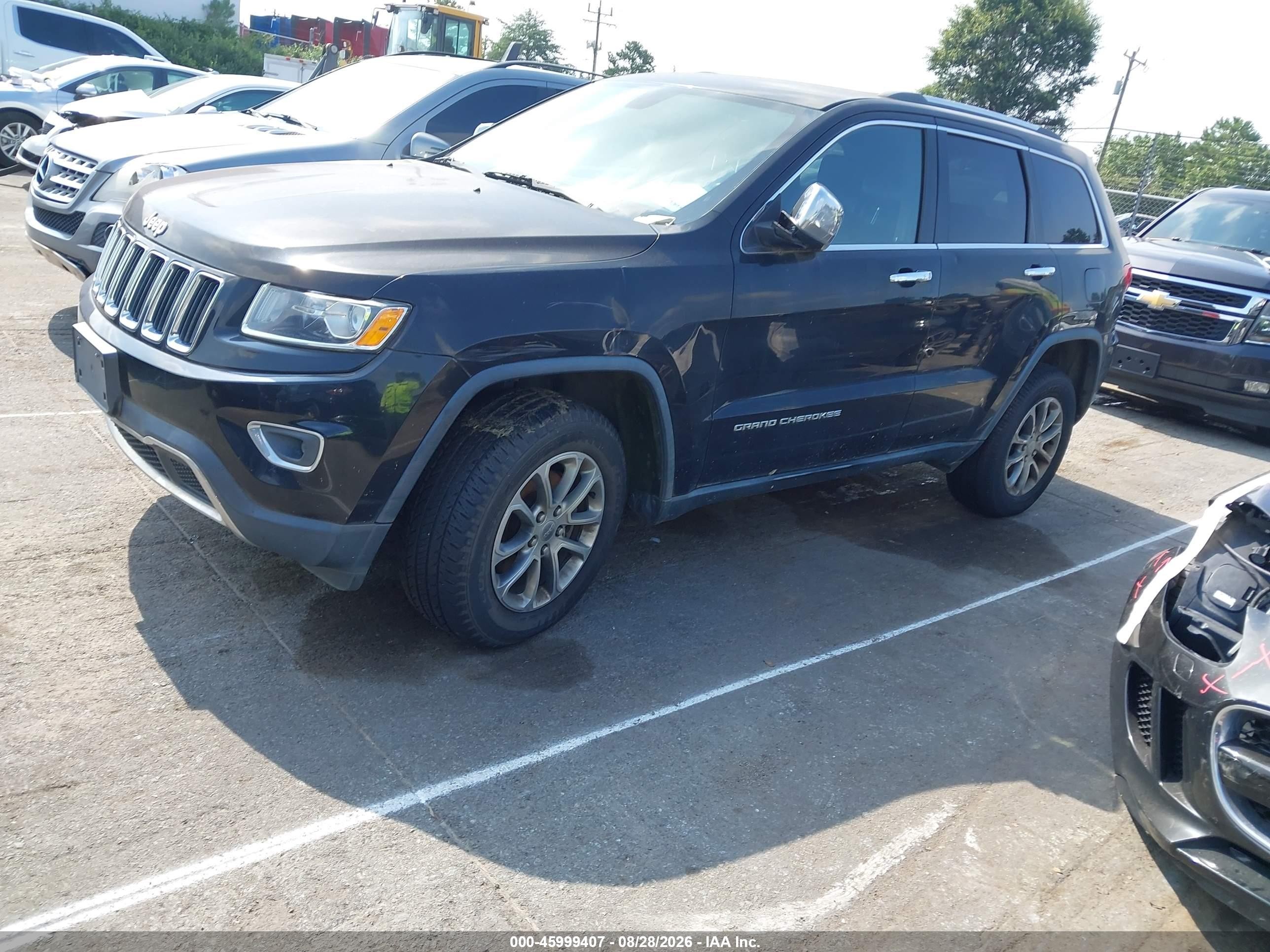 2014 Jeep Grand Cherokee Limited Black vin: 1C4RJFBG0EC525907