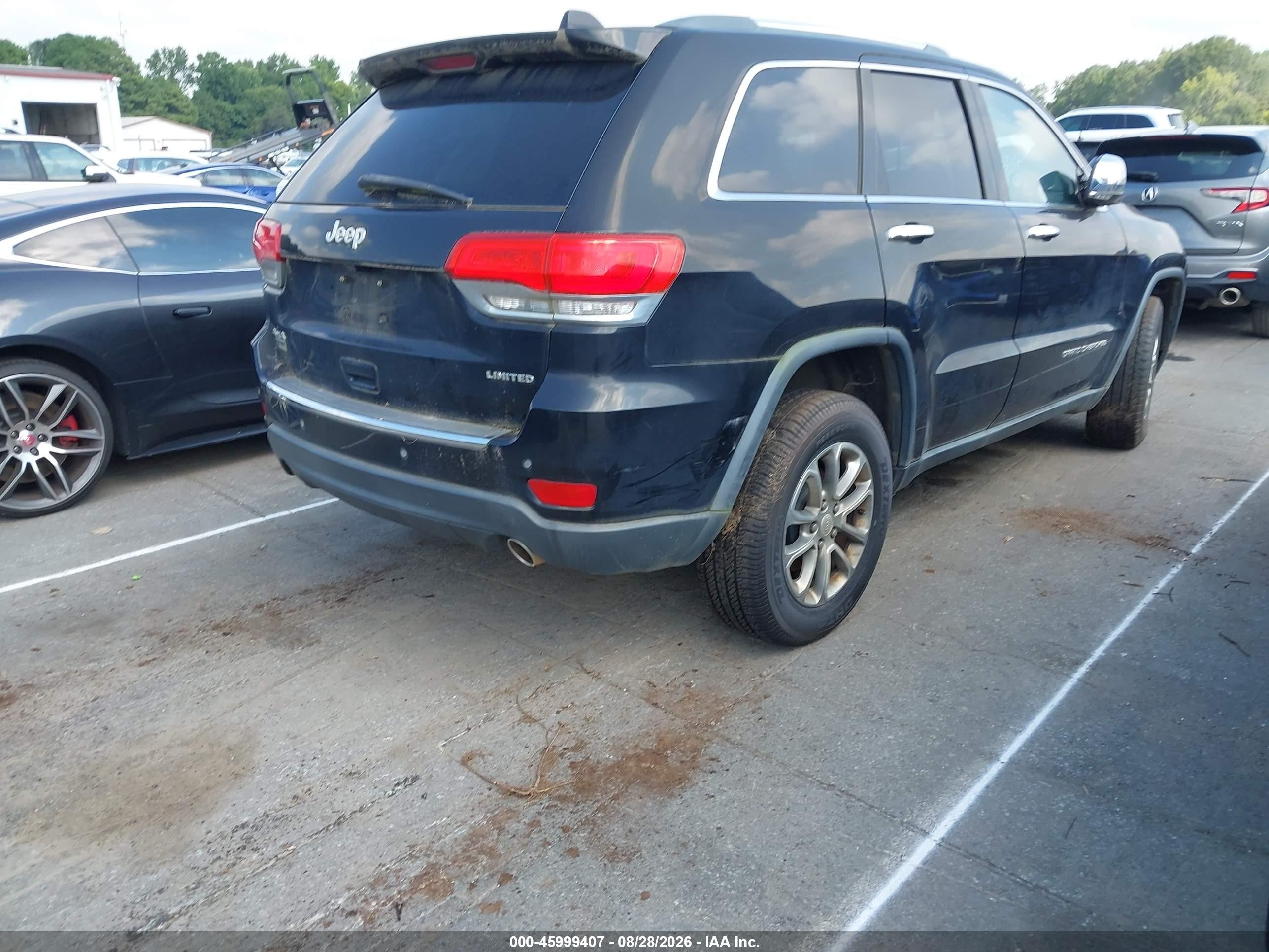 2014 Jeep Grand Cherokee Limited Black vin: 1C4RJFBG0EC525907