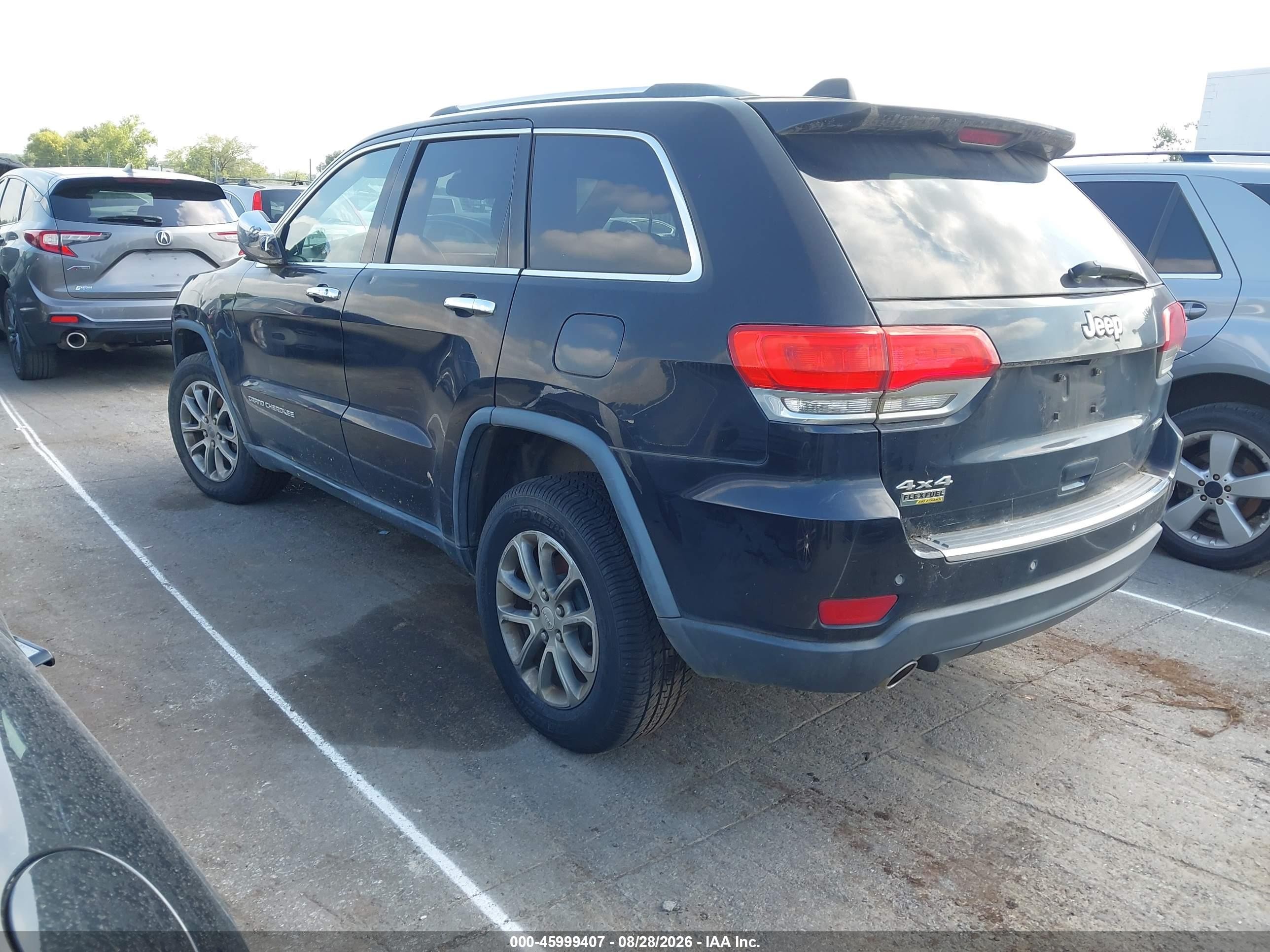 2014 Jeep Grand Cherokee Limited Black vin: 1C4RJFBG0EC525907