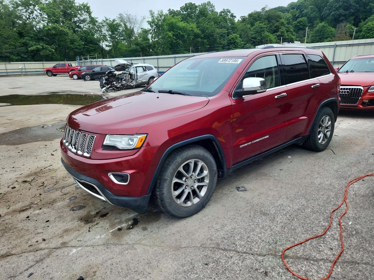 2014 Jeep Grand Cherokee Limited Burgundy vin: 1C4RJFBG0EC589249