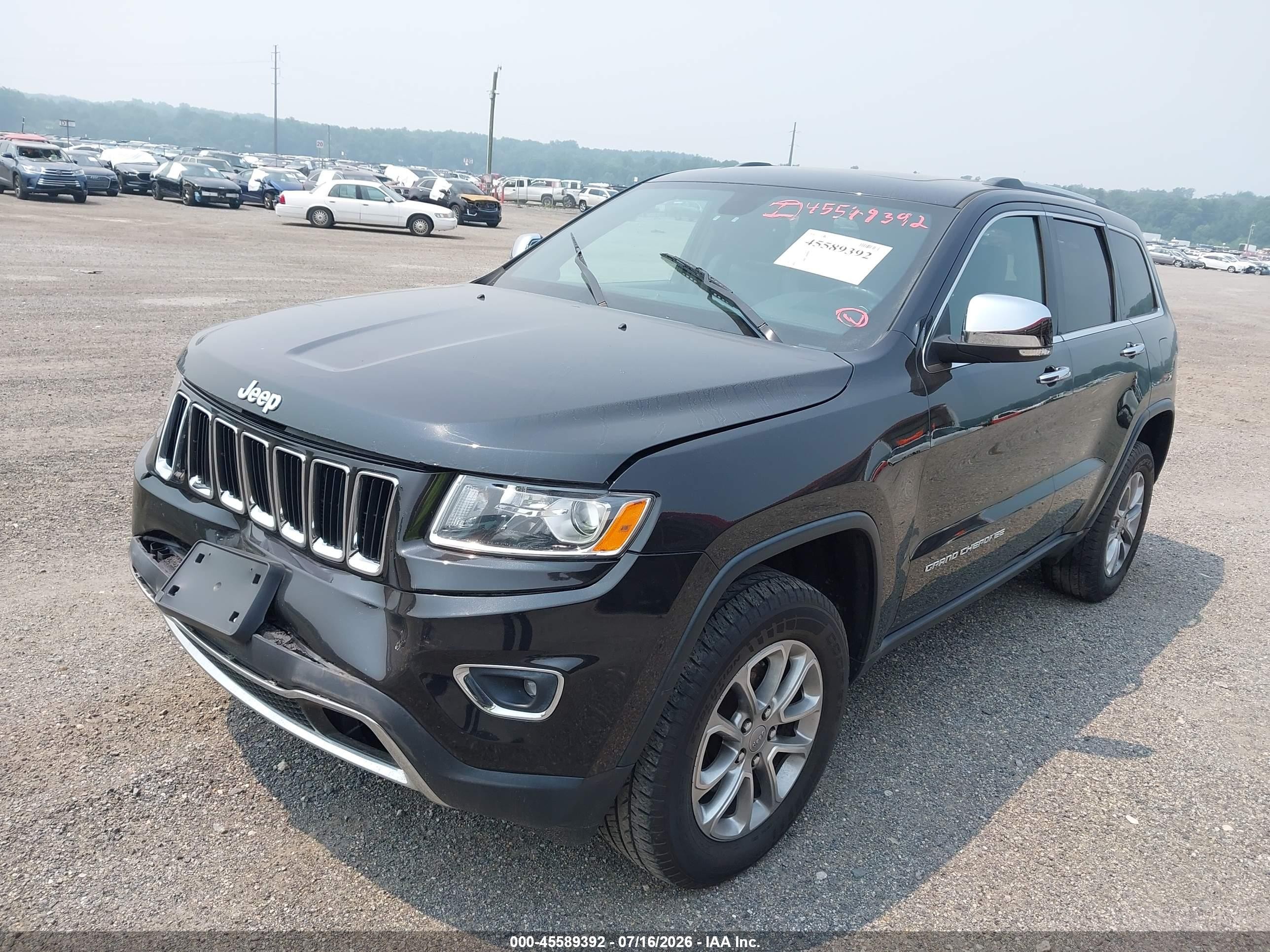 2015 Jeep Grand Cherokee Limited Black vin: 1C4RJFBG0FC150375