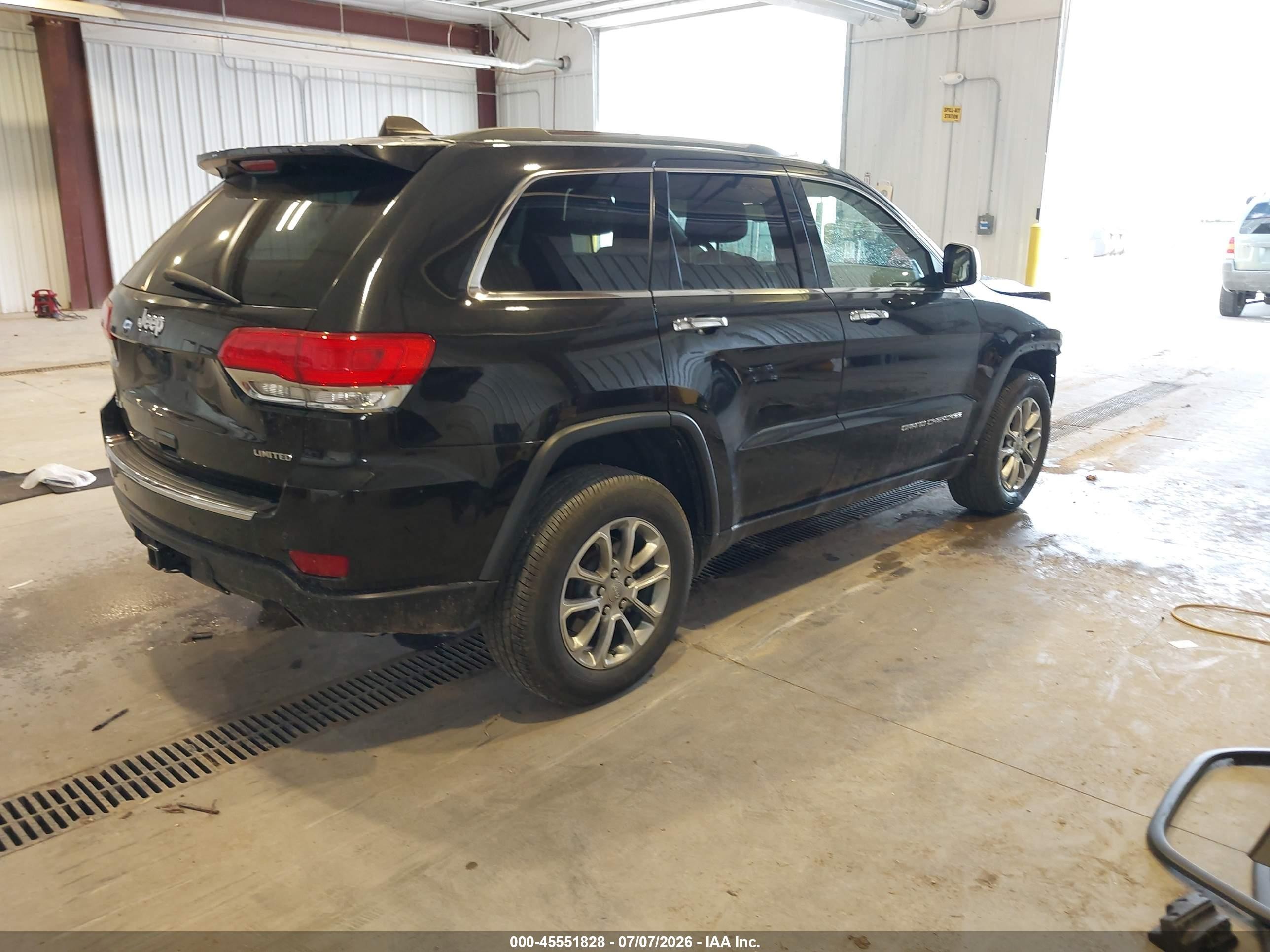 2015 Jeep Grand Cherokee Limited Black vin: 1C4RJFBG0FC151588