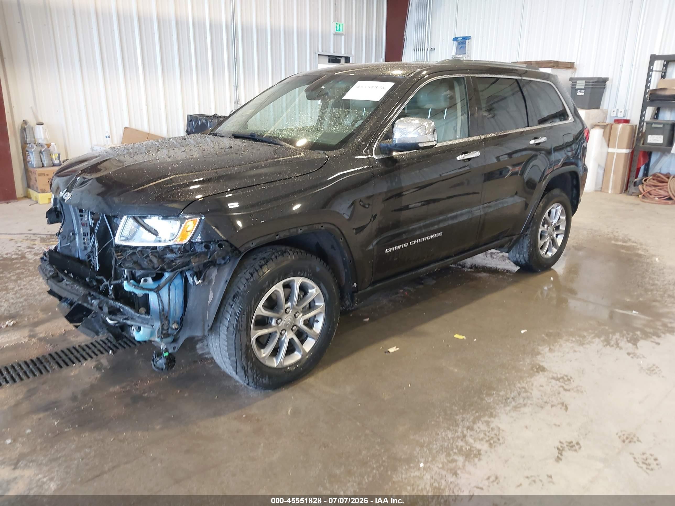 2015 Jeep Grand Cherokee Limited Black vin: 1C4RJFBG0FC151588