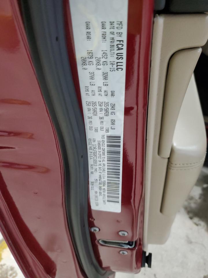 2015 Jeep Grand Cherokee Limited Red vin: 1C4RJFBG0FC165913