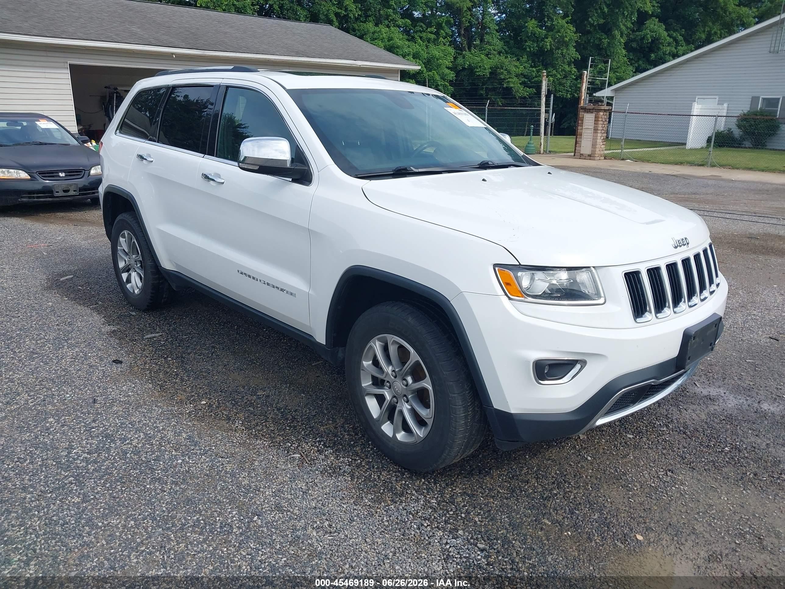 2015 Jeep Grand Cherokee Limited White vin: 1C4RJFBG0FC196658