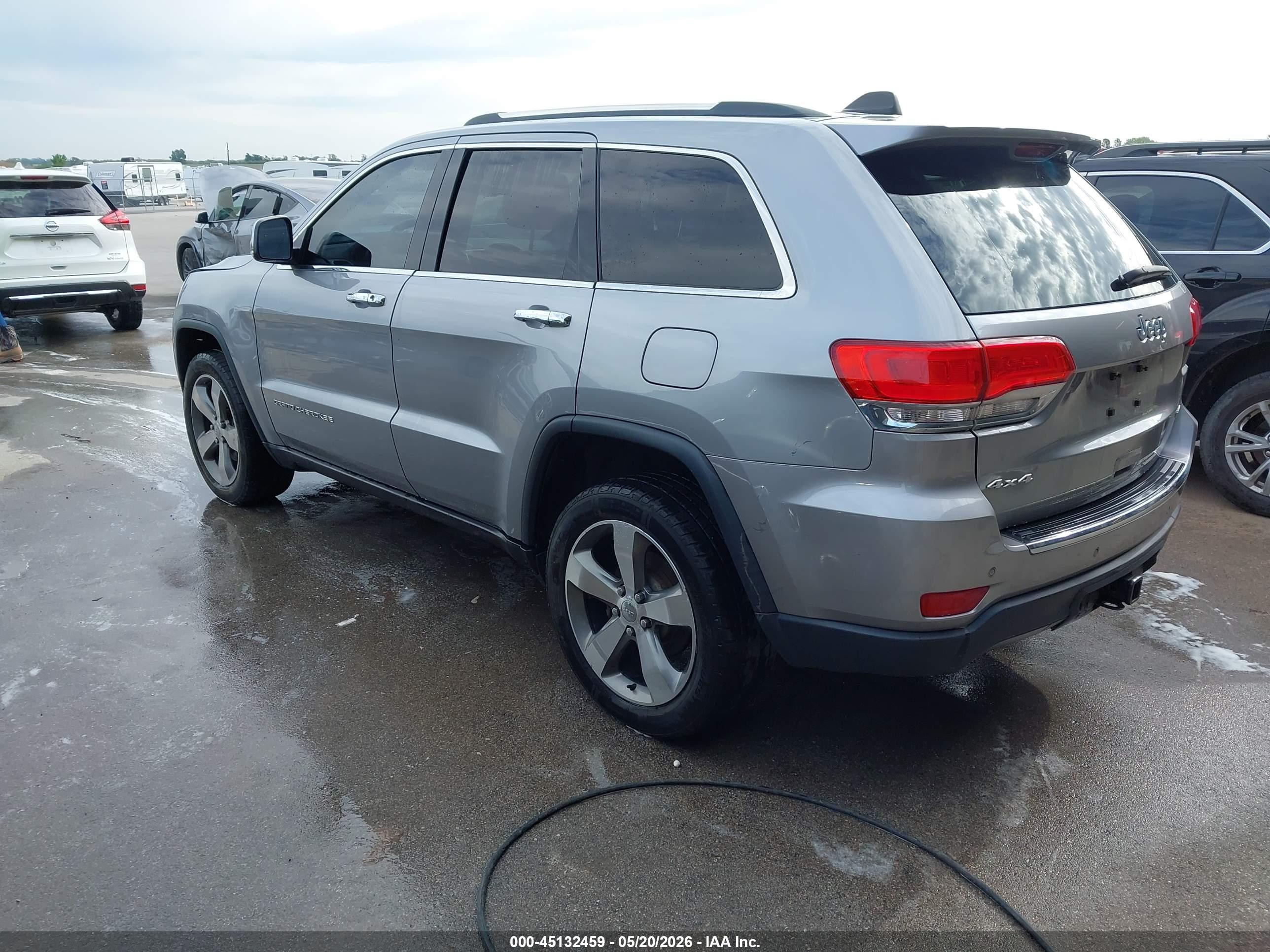 2015 Jeep Grand Cherokee Limited Silver vin: 1C4RJFBG0FC227553