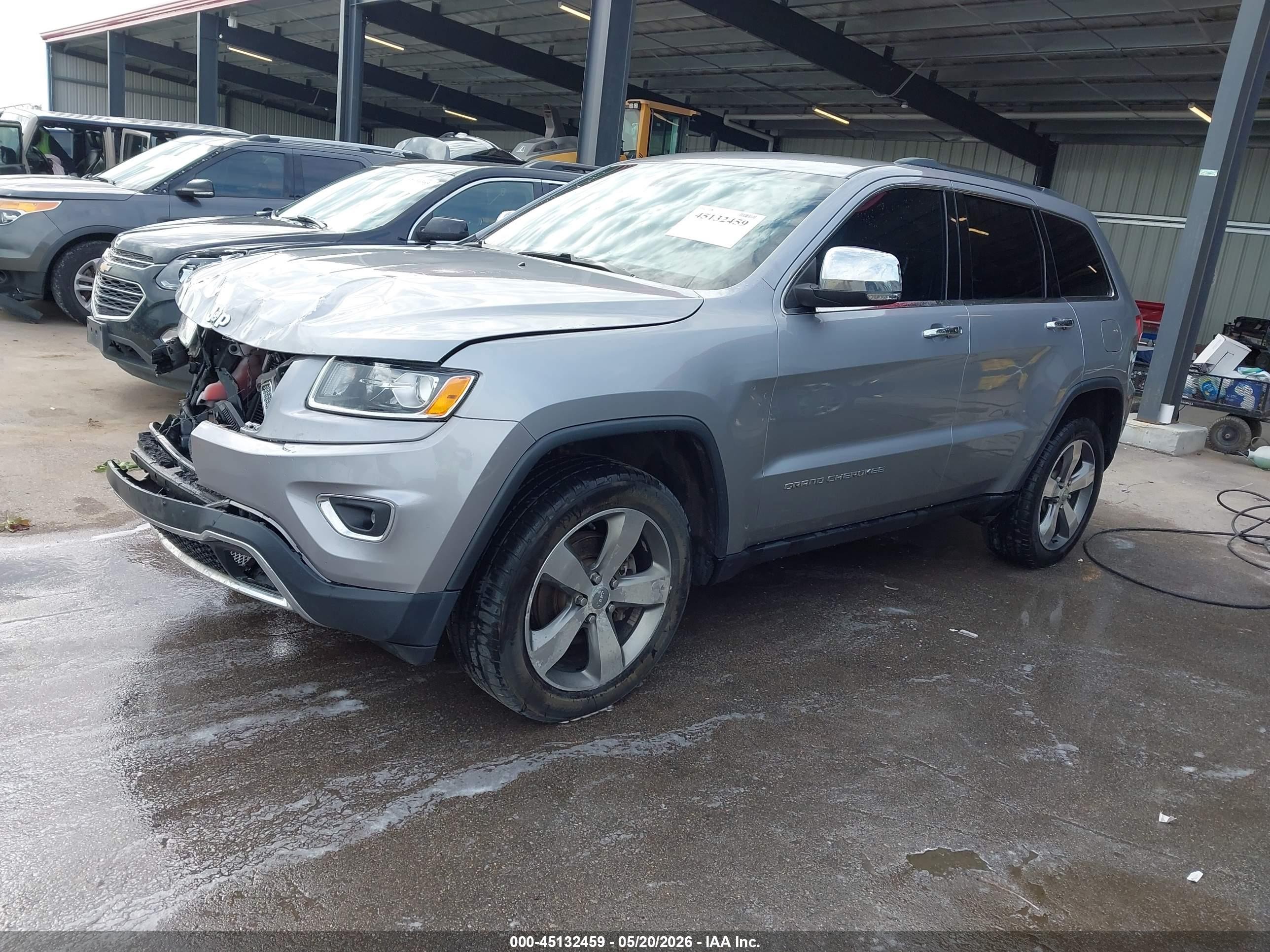 2015 Jeep Grand Cherokee Limited Silver vin: 1C4RJFBG0FC227553