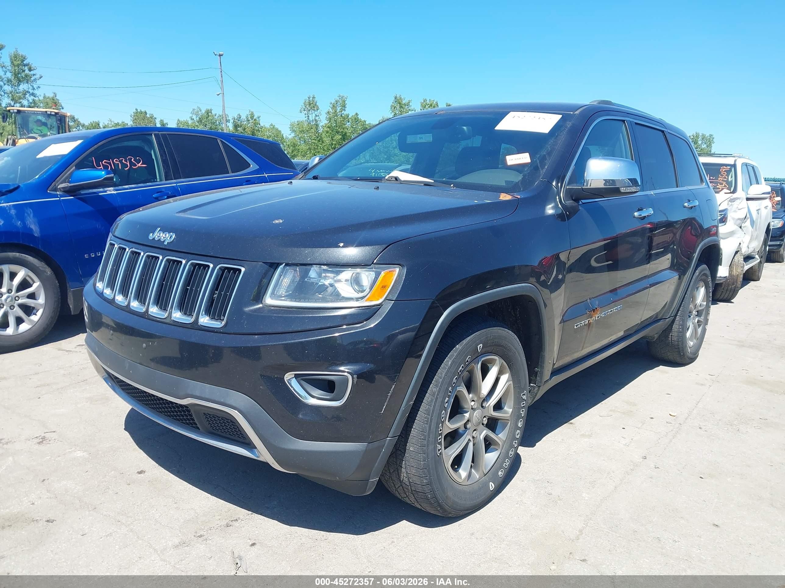 2015 Jeep Grand Cherokee Limited Black vin: 1C4RJFBG0FC610778