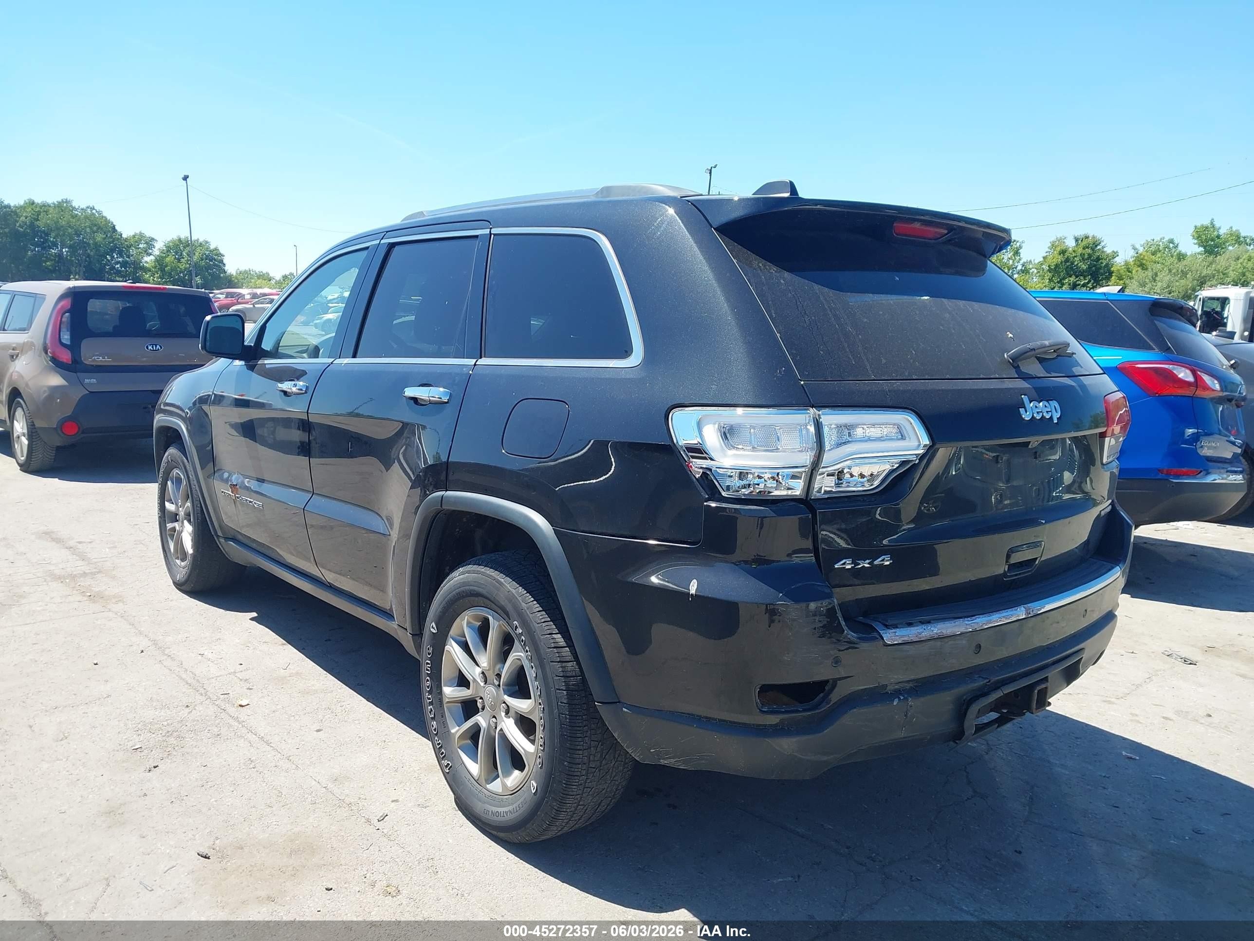 2015 Jeep Grand Cherokee Limited Black vin: 1C4RJFBG0FC610778