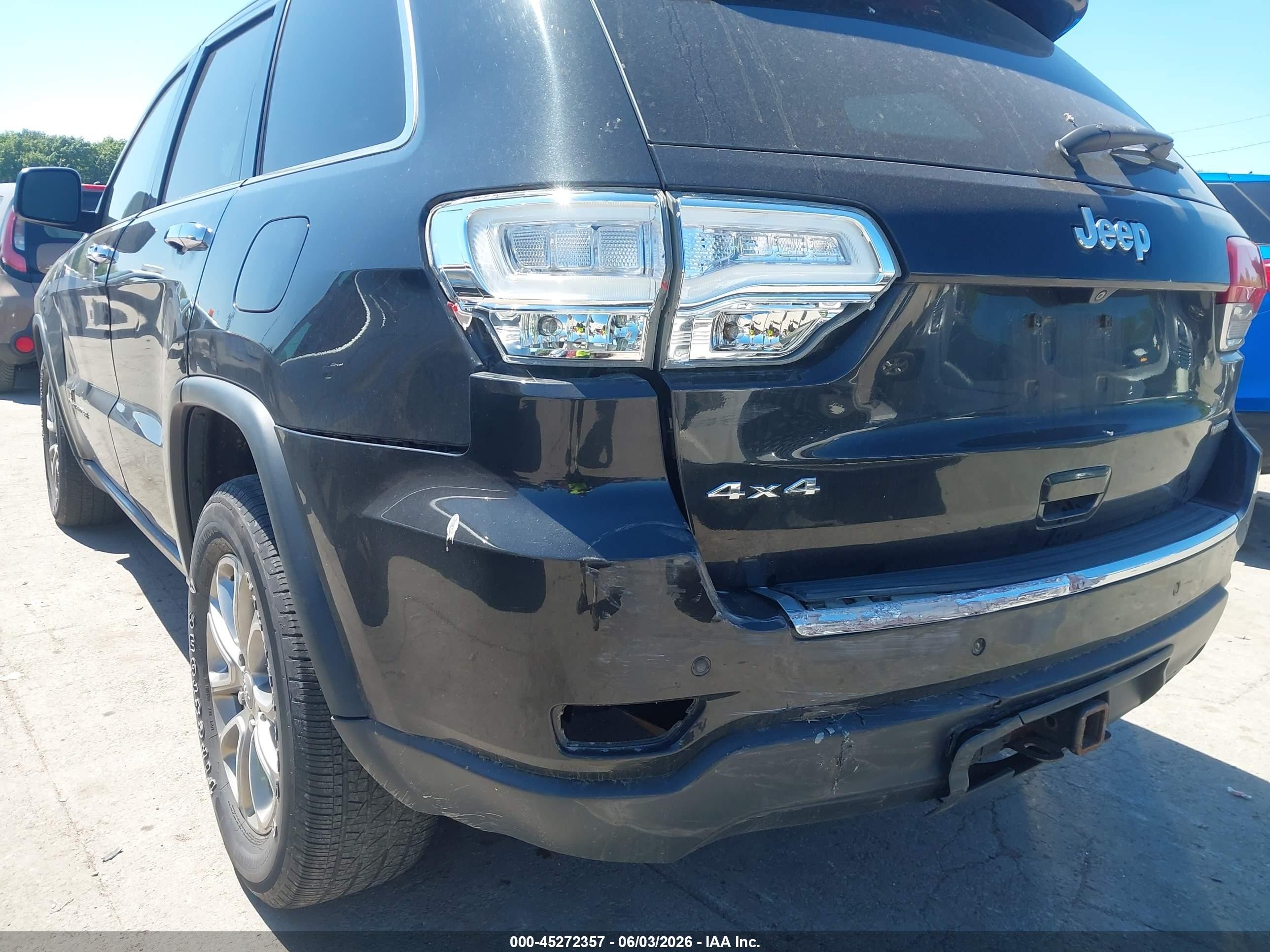 2015 Jeep Grand Cherokee Limited Black vin: 1C4RJFBG0FC610778