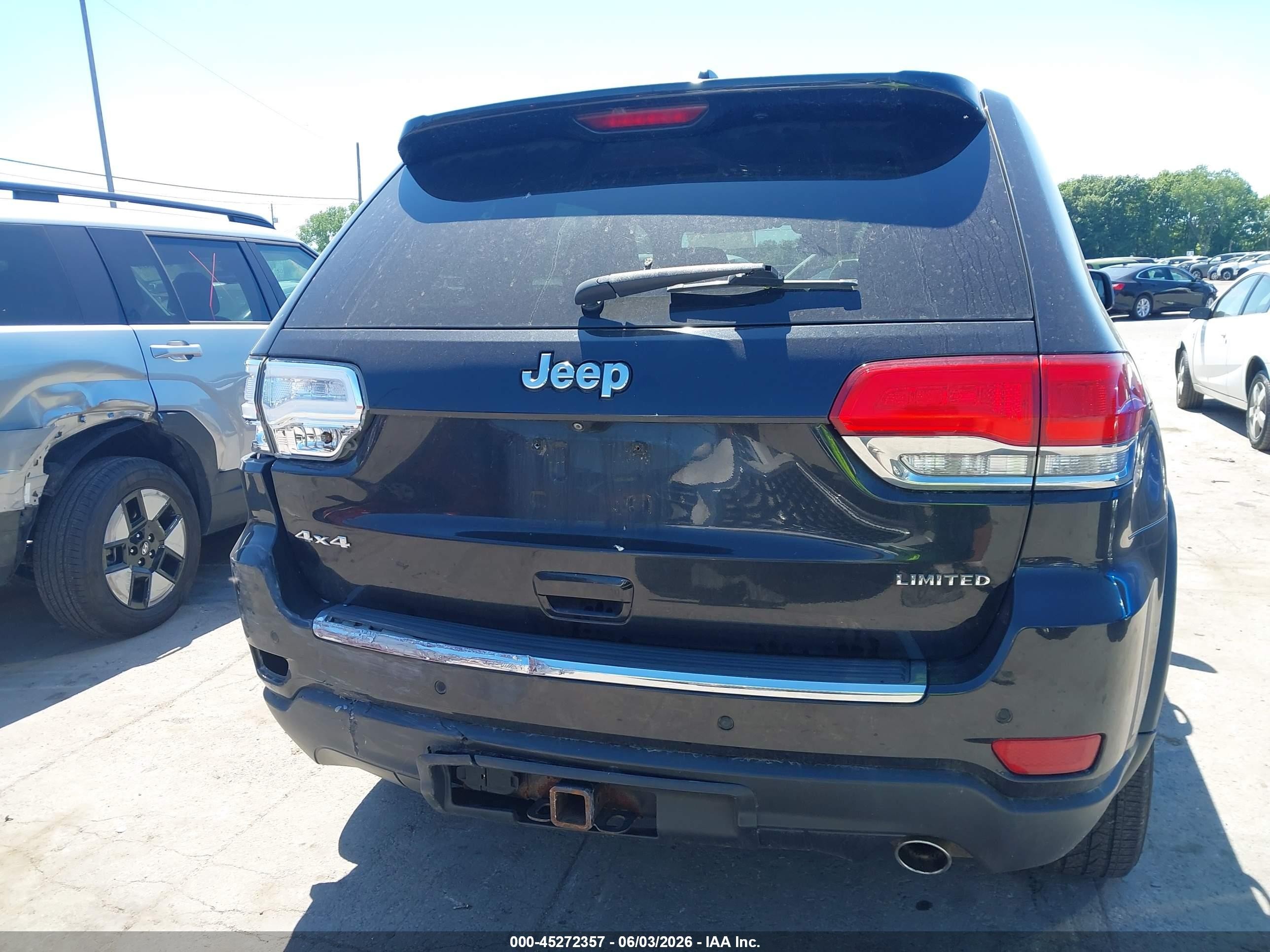 2015 Jeep Grand Cherokee Limited Black vin: 1C4RJFBG0FC610778