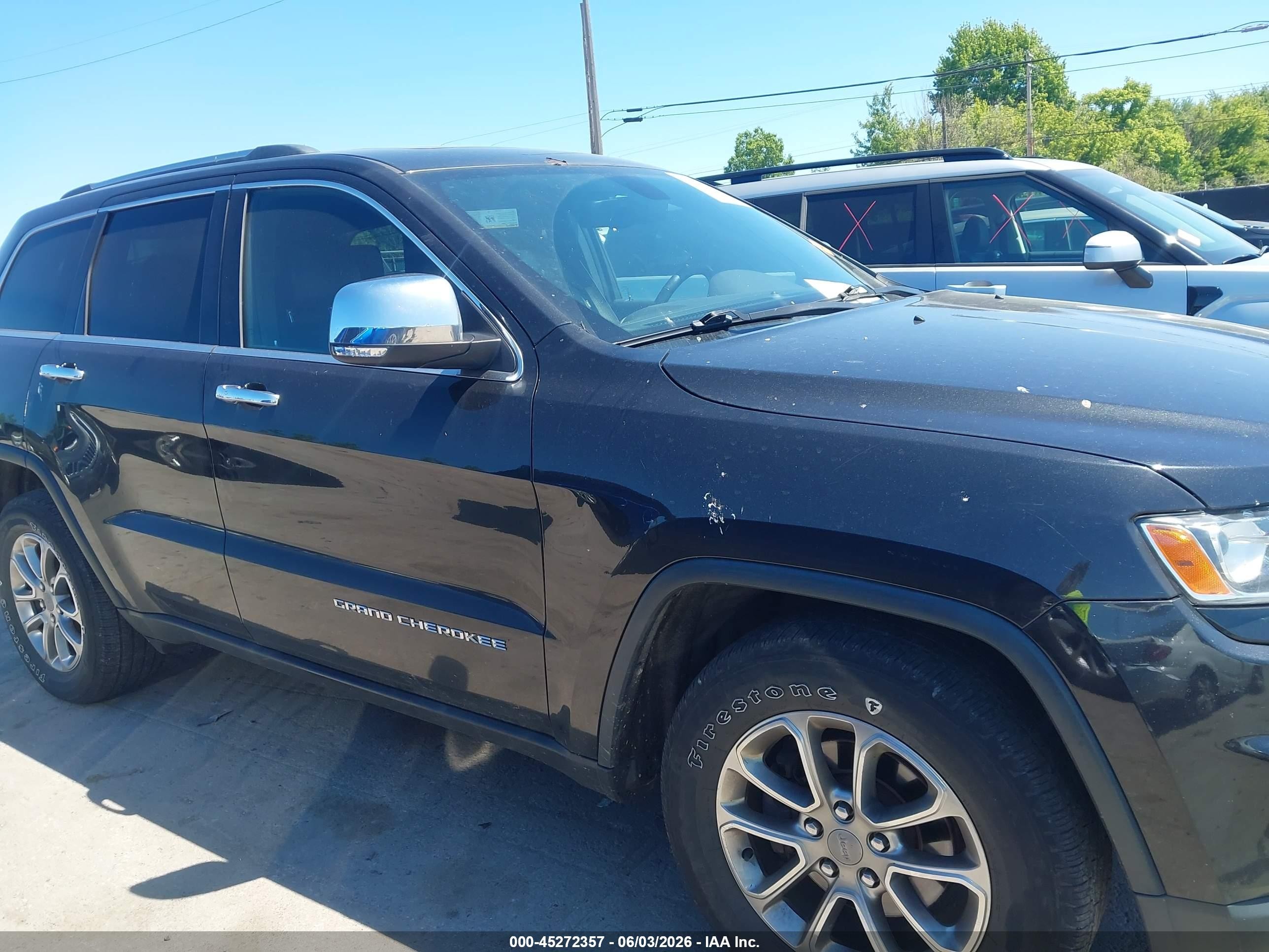 2015 Jeep Grand Cherokee Limited Black vin: 1C4RJFBG0FC610778