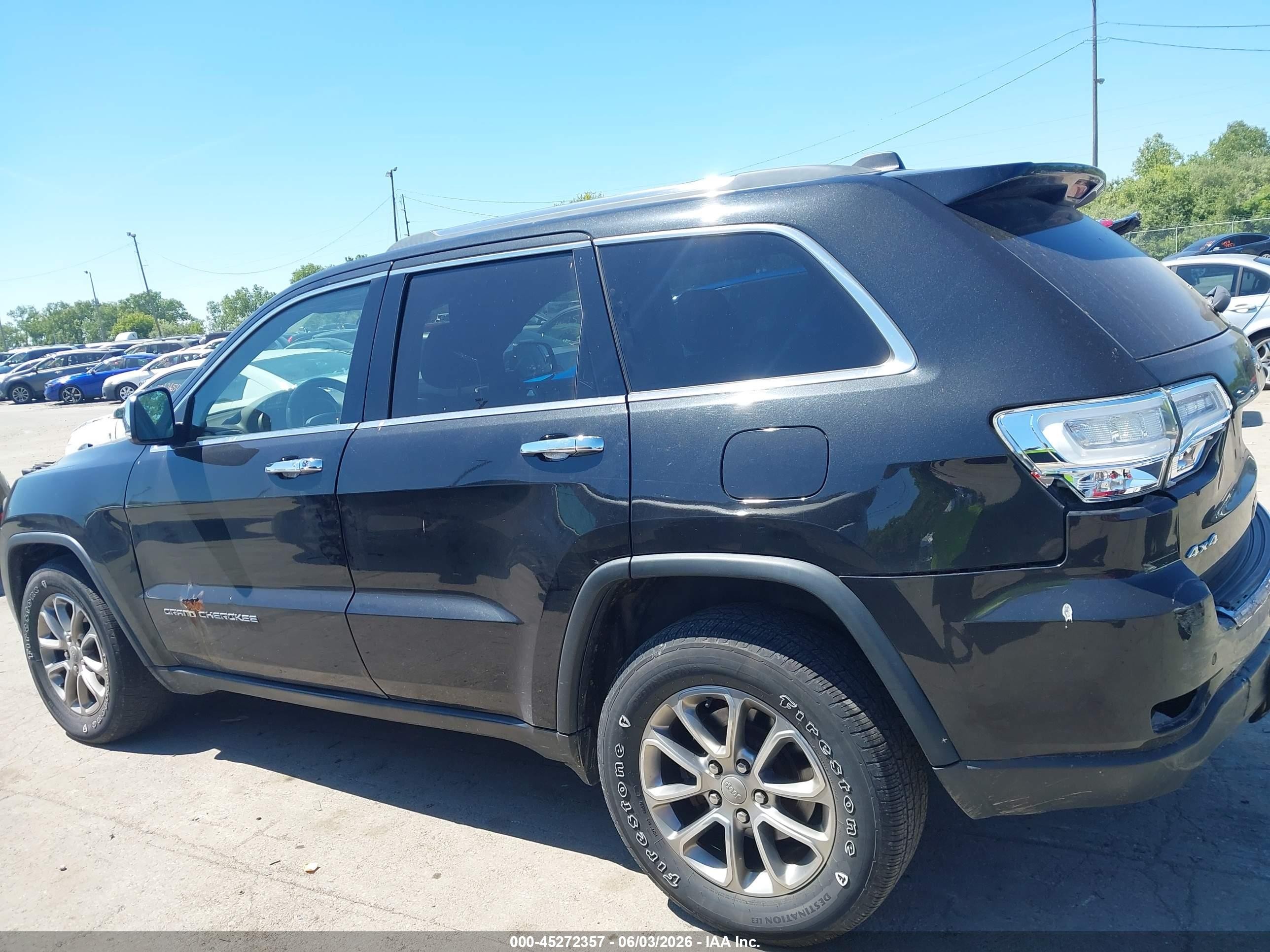 2015 Jeep Grand Cherokee Limited Black vin: 1C4RJFBG0FC610778
