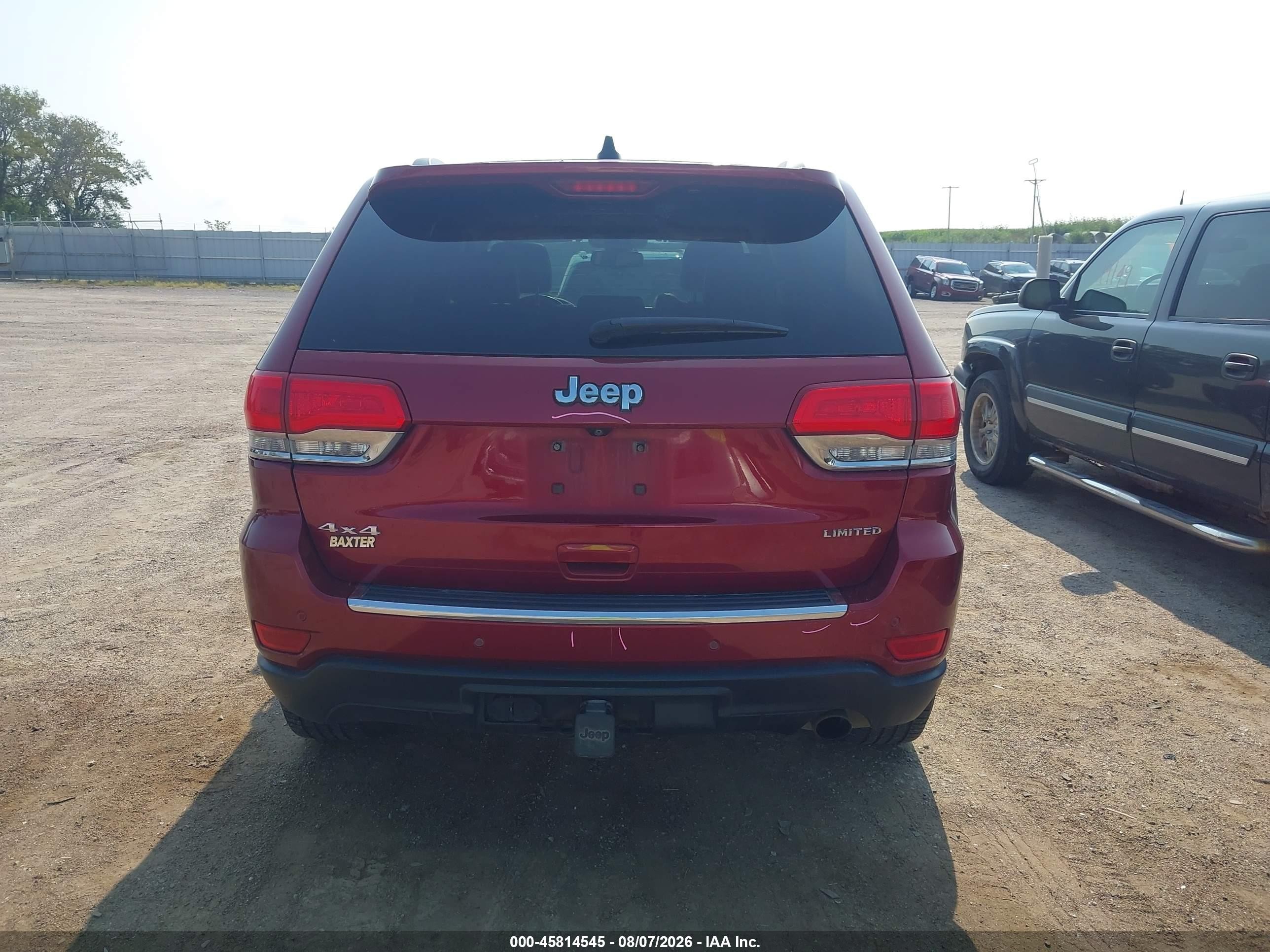 2015 Jeep Grand Cherokee Limited Red vin: 1C4RJFBG0FC627774