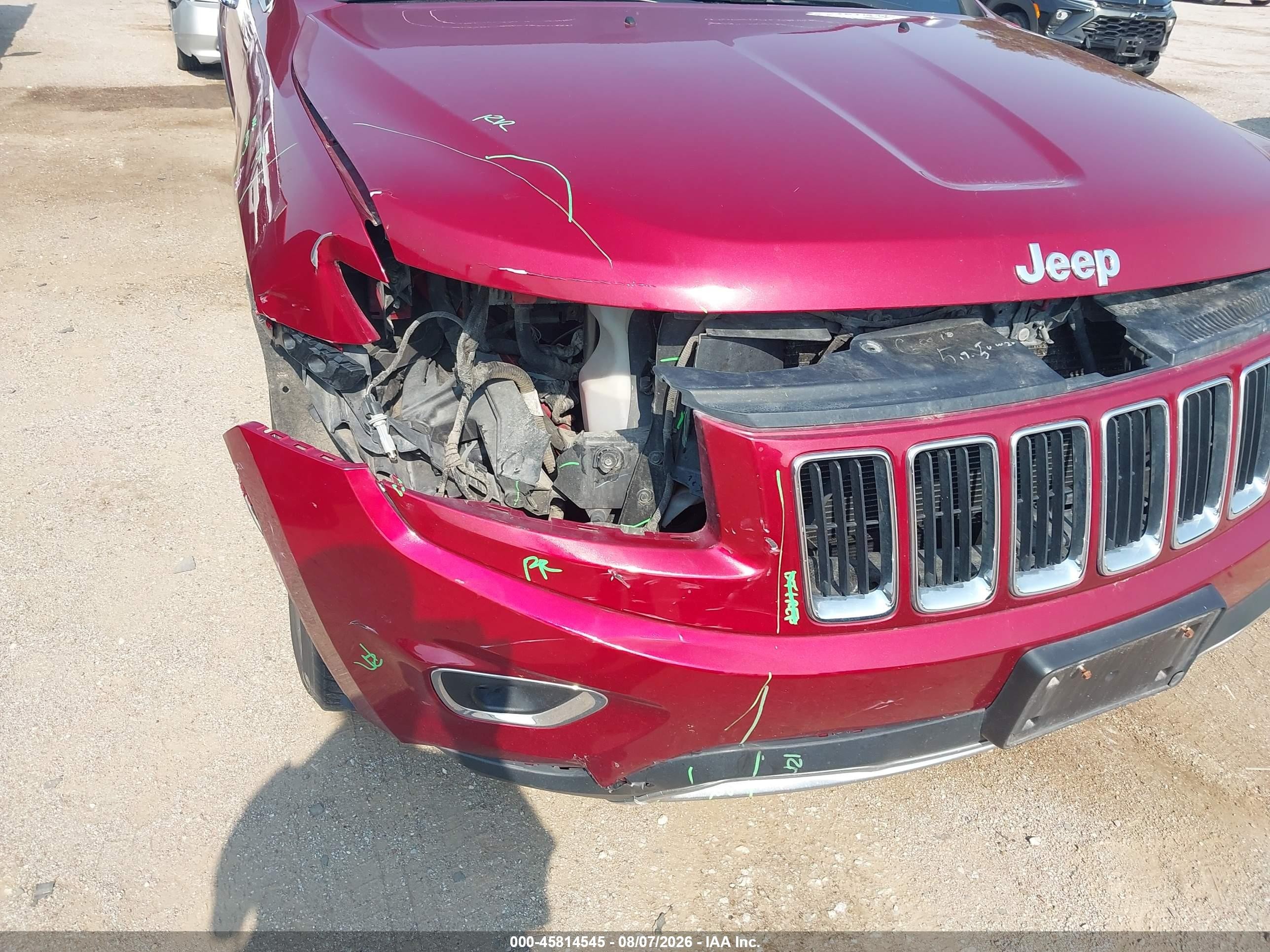 2015 Jeep Grand Cherokee Limited Red vin: 1C4RJFBG0FC627774