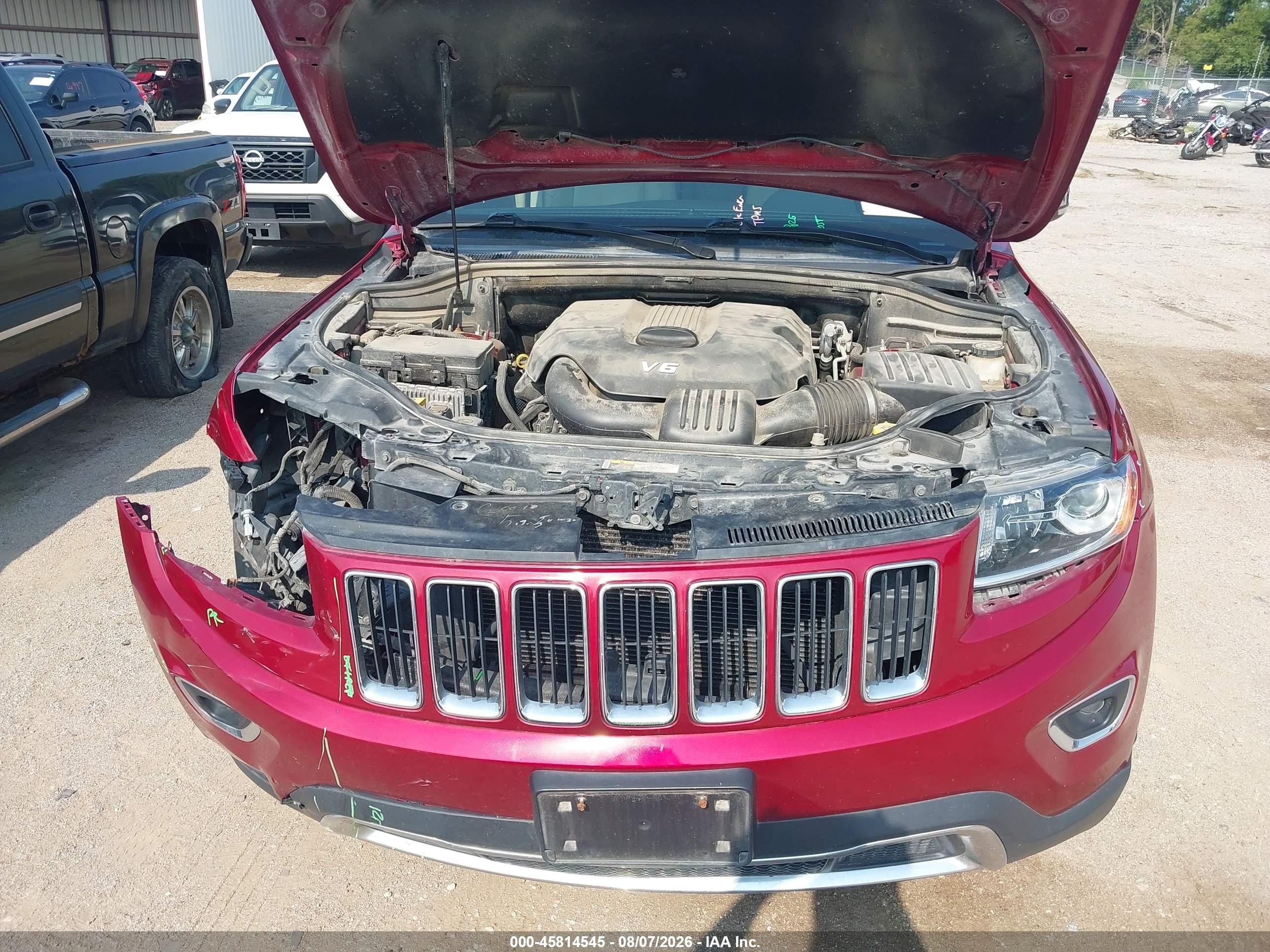 2015 Jeep Grand Cherokee Limited Red vin: 1C4RJFBG0FC627774