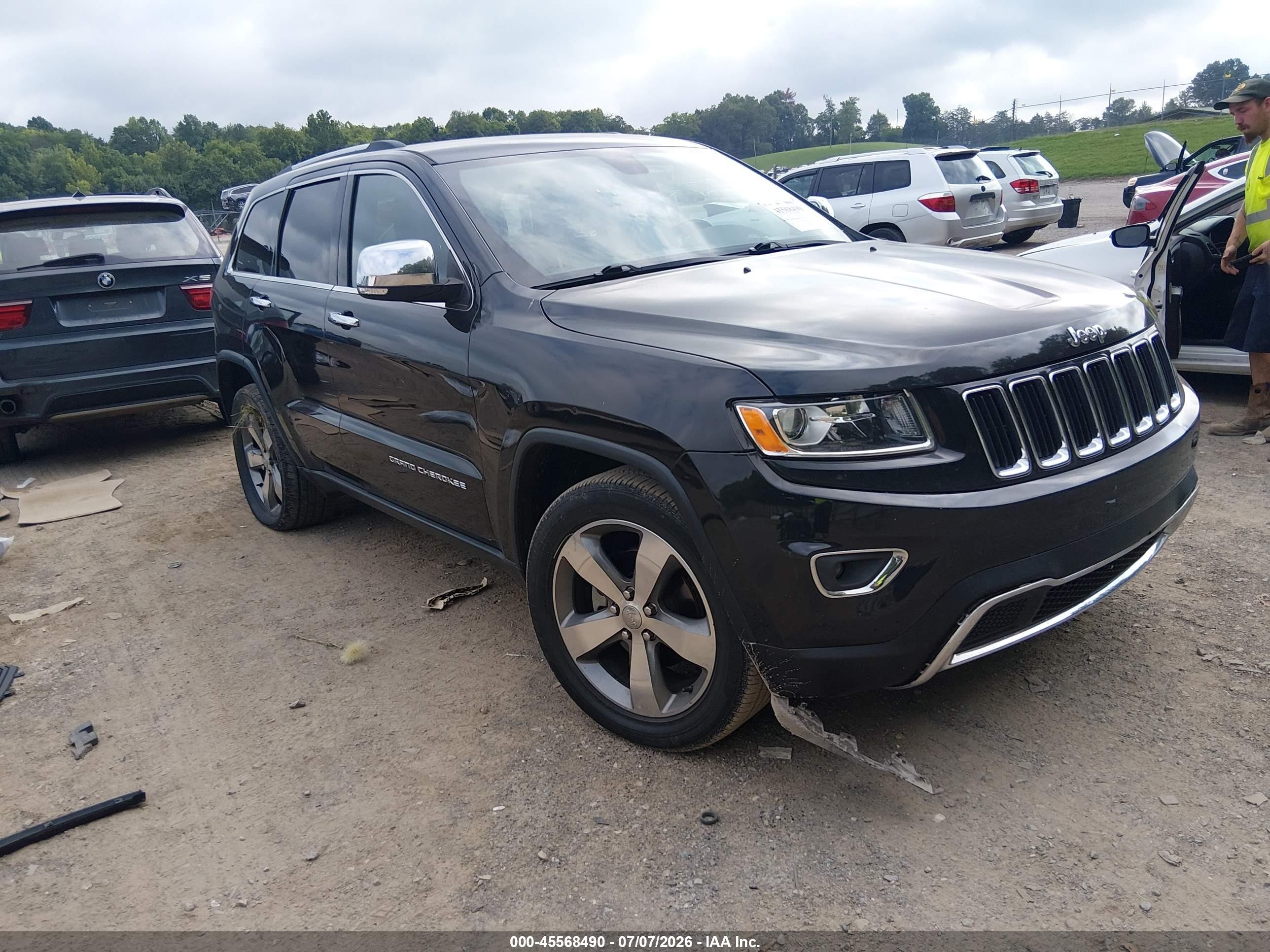 2015 Jeep Grand Cherokee Limited Black vin: 1C4RJFBG0FC682466