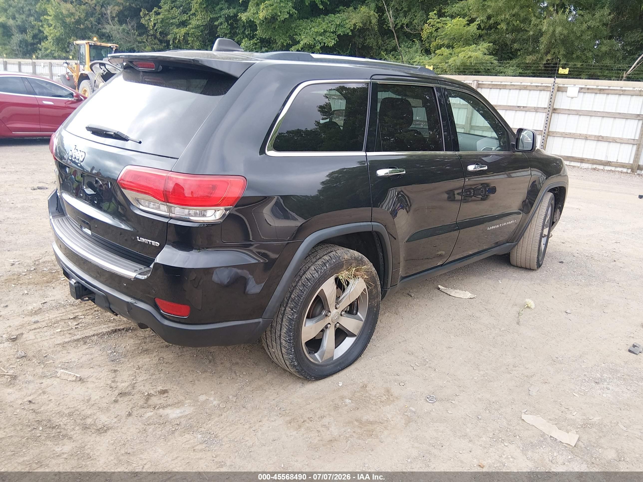 2015 Jeep Grand Cherokee Limited Black vin: 1C4RJFBG0FC682466