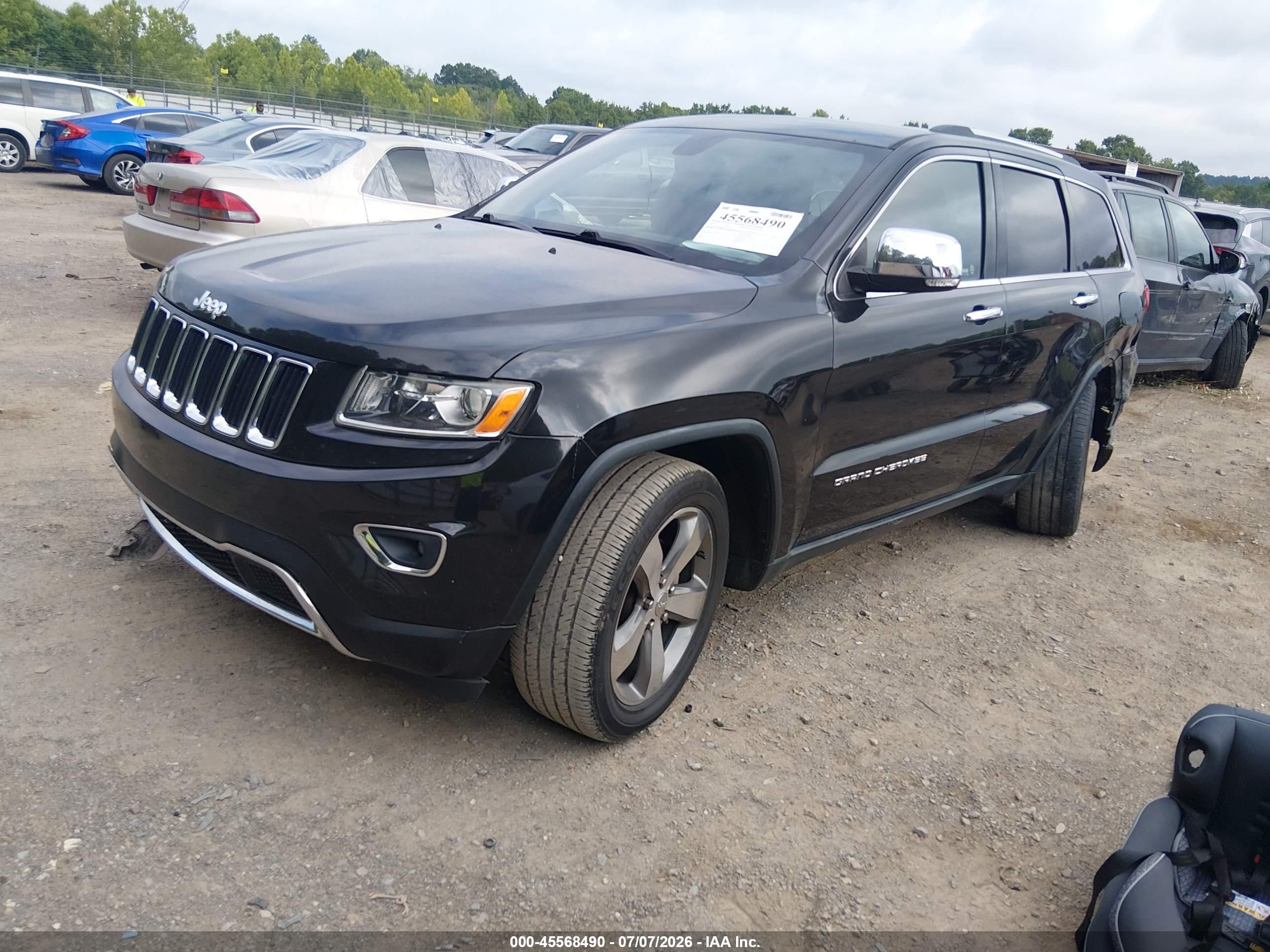 2015 Jeep Grand Cherokee Limited Black vin: 1C4RJFBG0FC682466