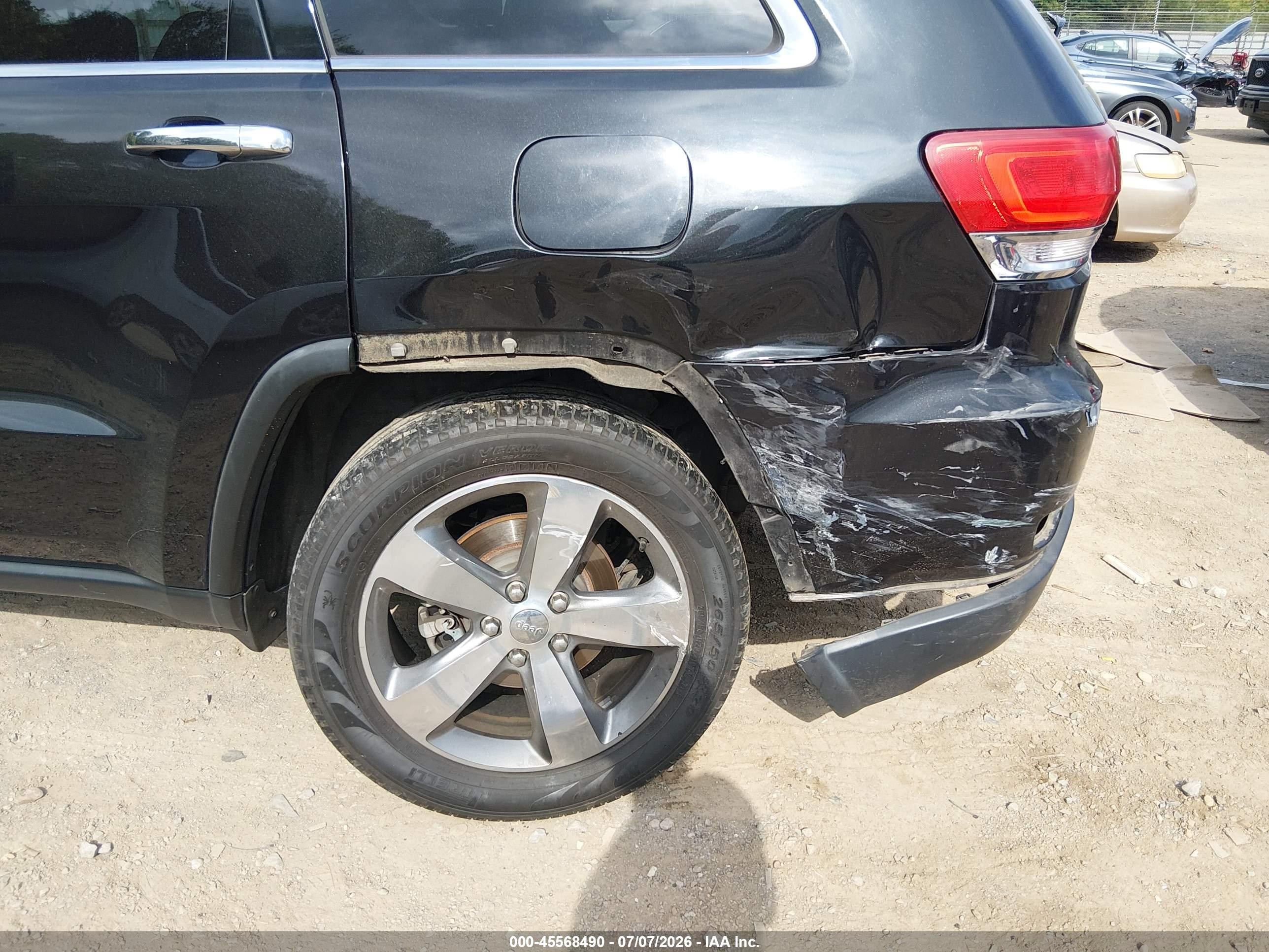 2015 Jeep Grand Cherokee Limited Black vin: 1C4RJFBG0FC682466