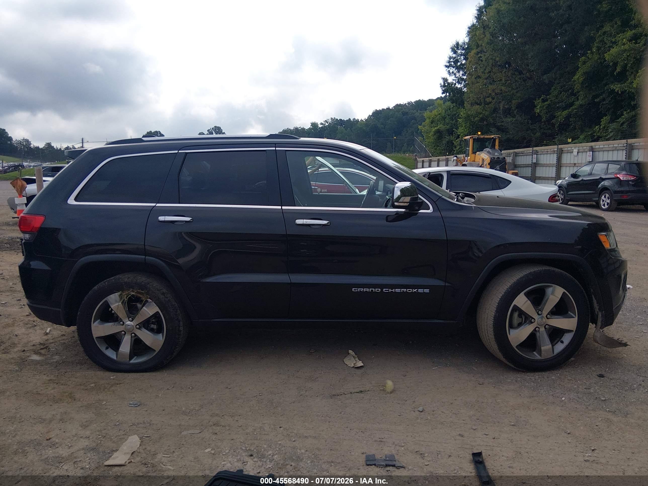 2015 Jeep Grand Cherokee Limited Black vin: 1C4RJFBG0FC682466