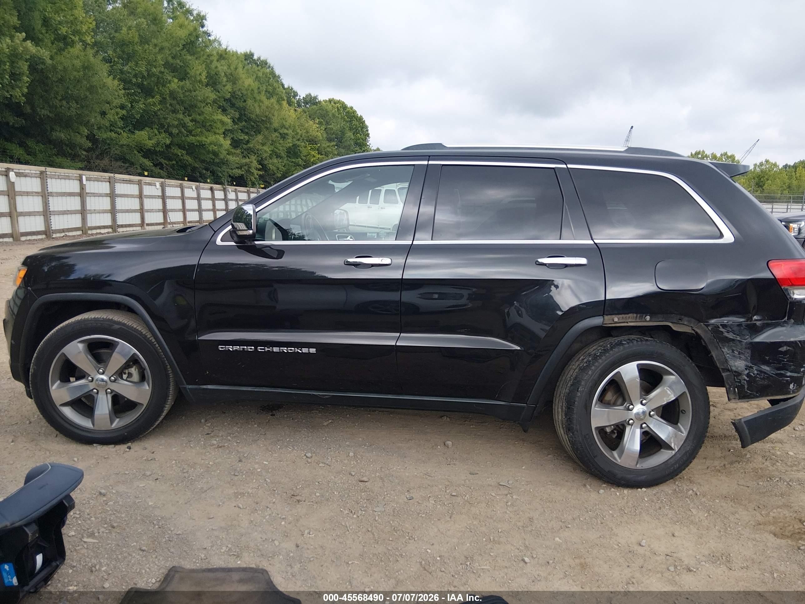 2015 Jeep Grand Cherokee Limited Black vin: 1C4RJFBG0FC682466