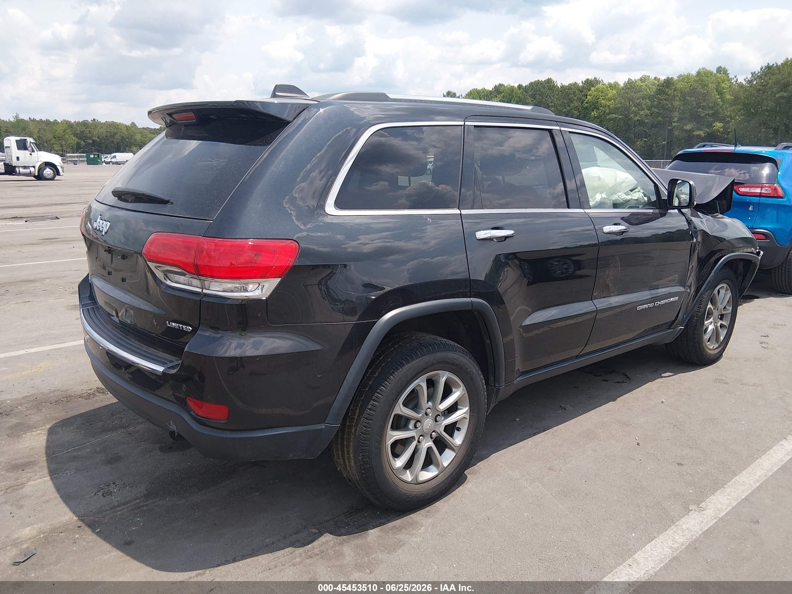 2015 Jeep Grand Cherokee Limited Черный vin: 1C4RJFBG0FC706183