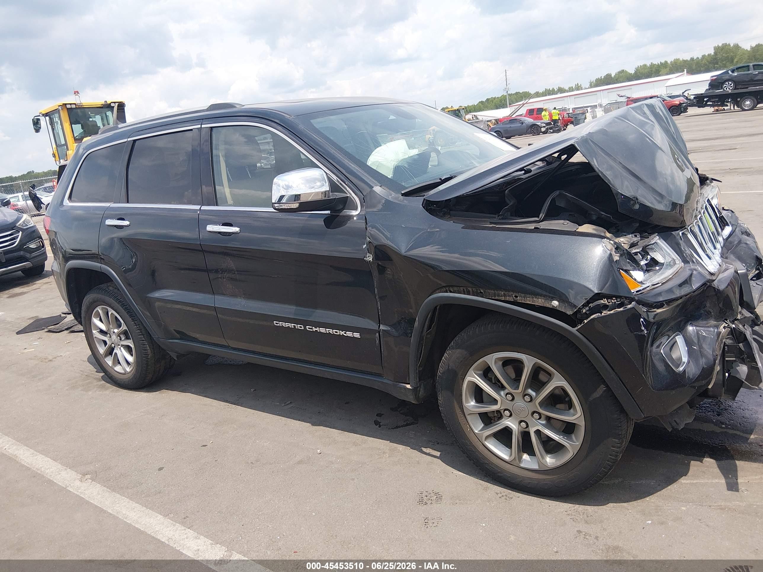 2015 Jeep Grand Cherokee Limited Черный vin: 1C4RJFBG0FC706183