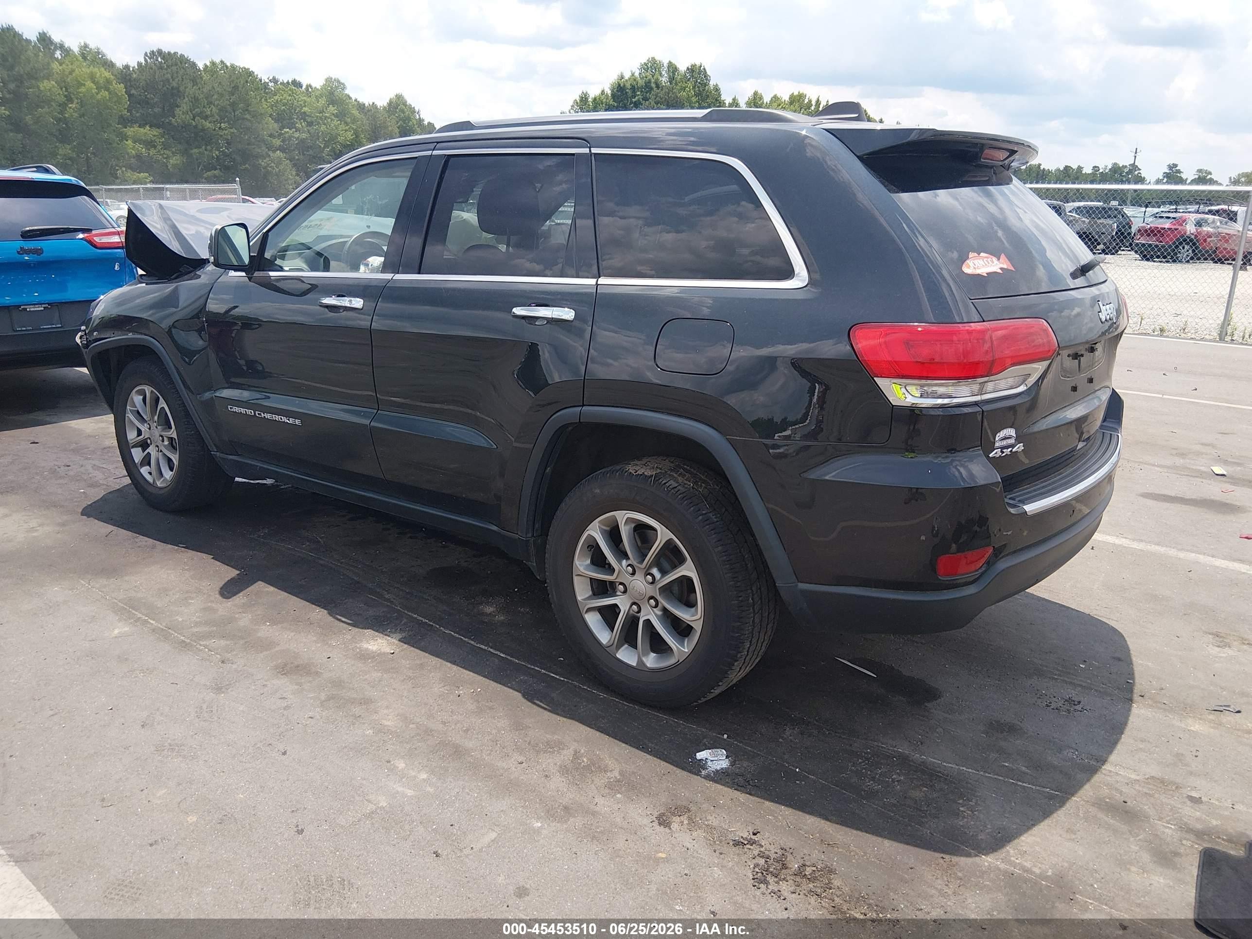 2015 Jeep Grand Cherokee Limited Черный vin: 1C4RJFBG0FC706183