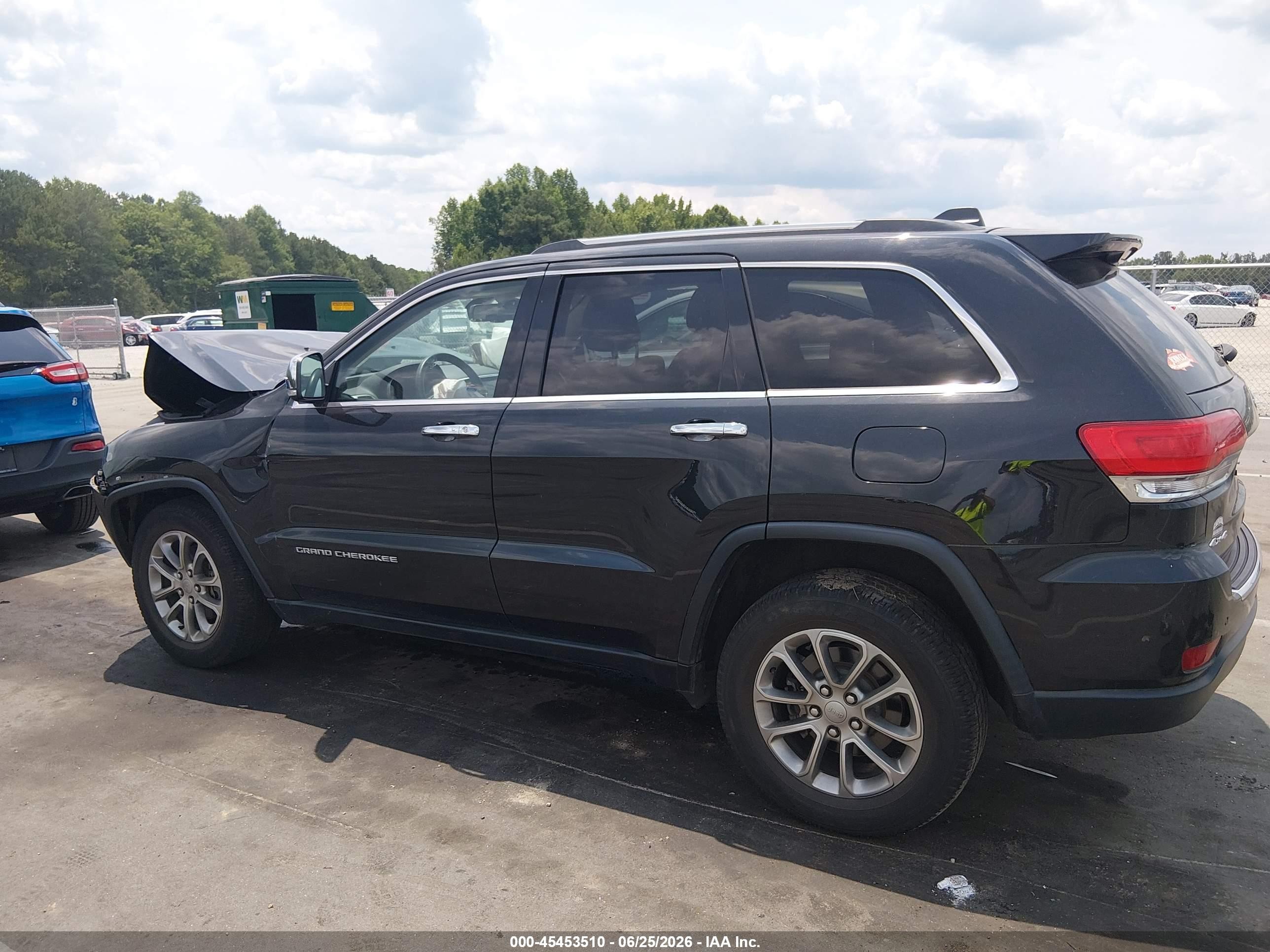 2015 Jeep Grand Cherokee Limited Черный vin: 1C4RJFBG0FC706183