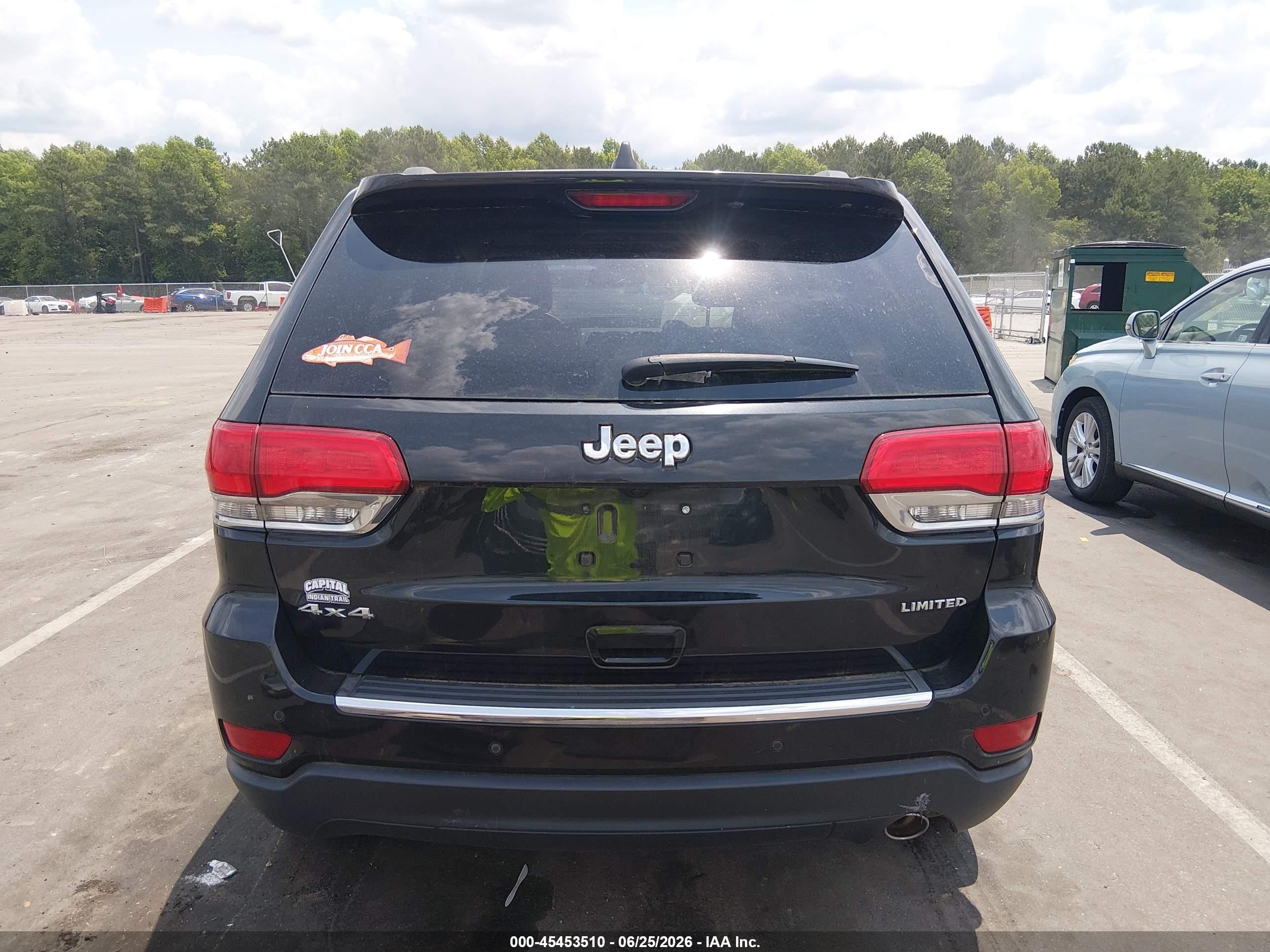 2015 Jeep Grand Cherokee Limited Черный vin: 1C4RJFBG0FC706183