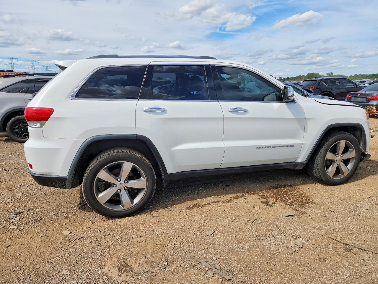 2015 Jeep Grand Cherokee Limited White vin: 1C4RJFBG0FC725008