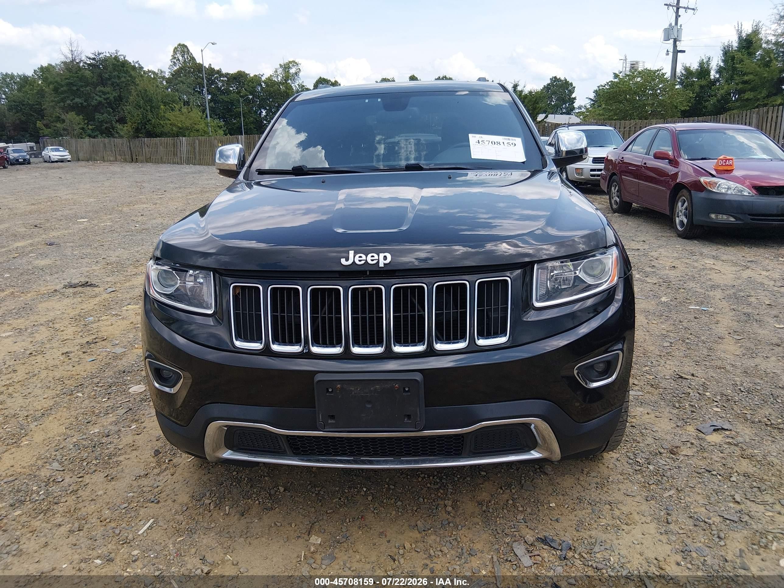 2015 Jeep Grand Cherokee Limited Black vin: 1C4RJFBG0FC726854